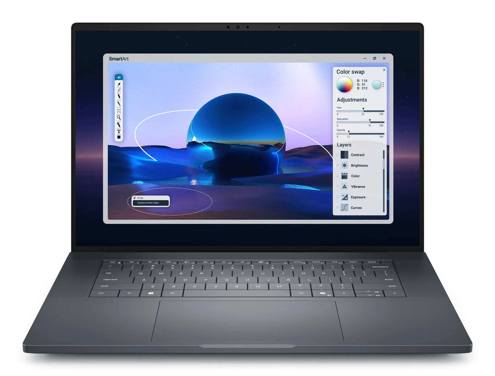 Dell - Pro Max 16 Premium MA16250 16" - Intel Core Ultra 9 285H chip - 64GB Memory - 1TB SSD - Black (EU)