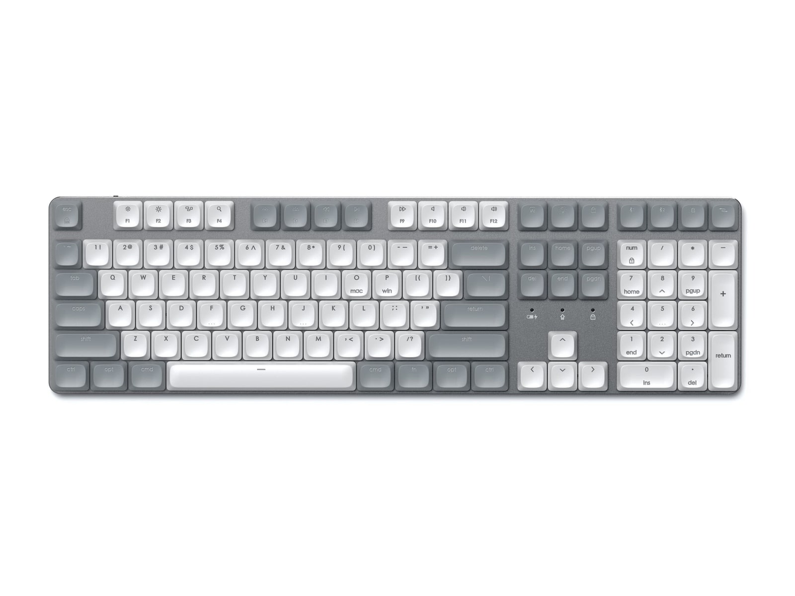 Satechi - SM3 Slim Mechanical Backlit Bluetooth Keyboard Bluetooth Mechanical Keyboards - Light
