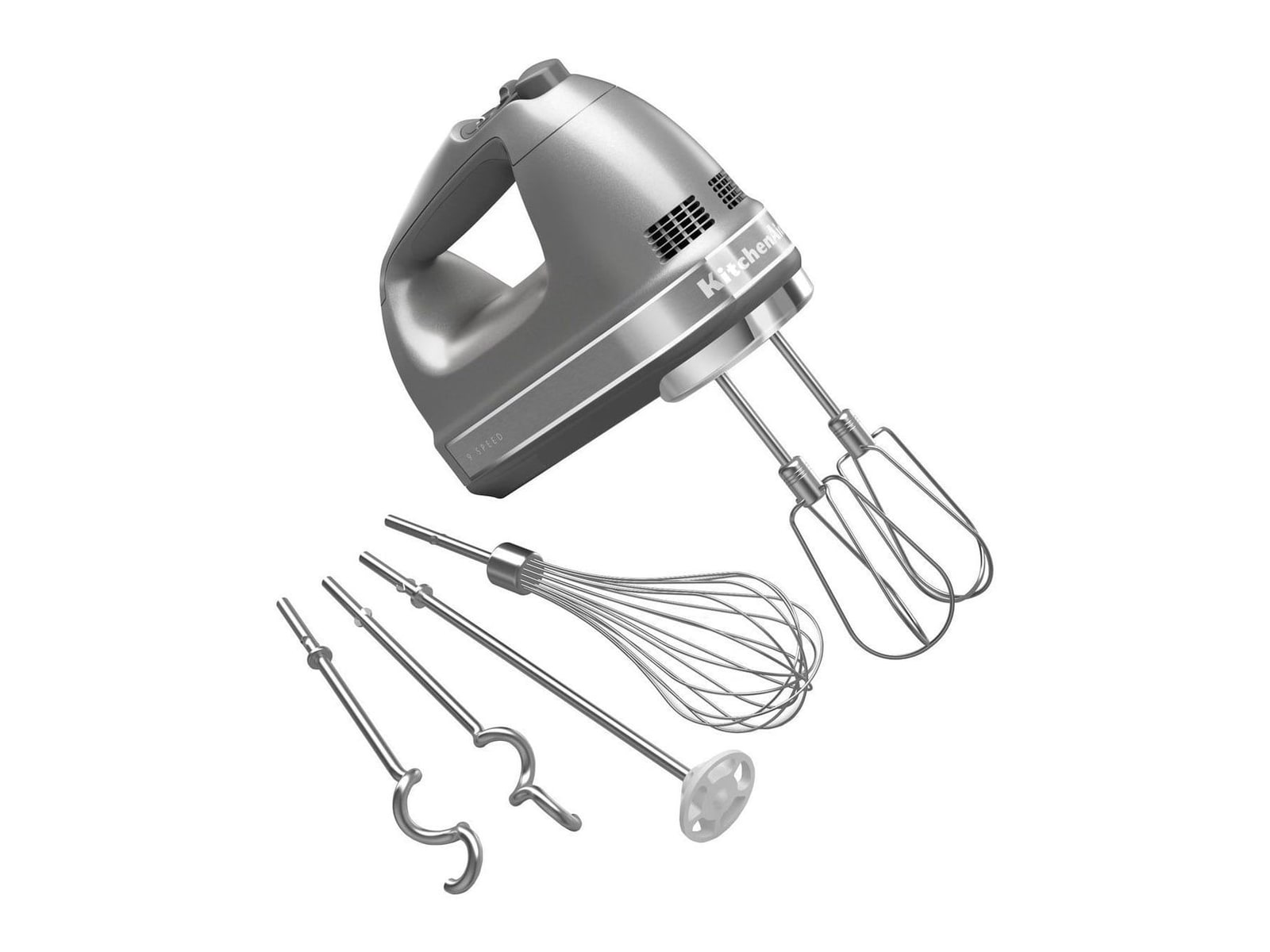 KitchenAid - 9 Speed Contour Silver Hand Mixer Blenders & Mixers
