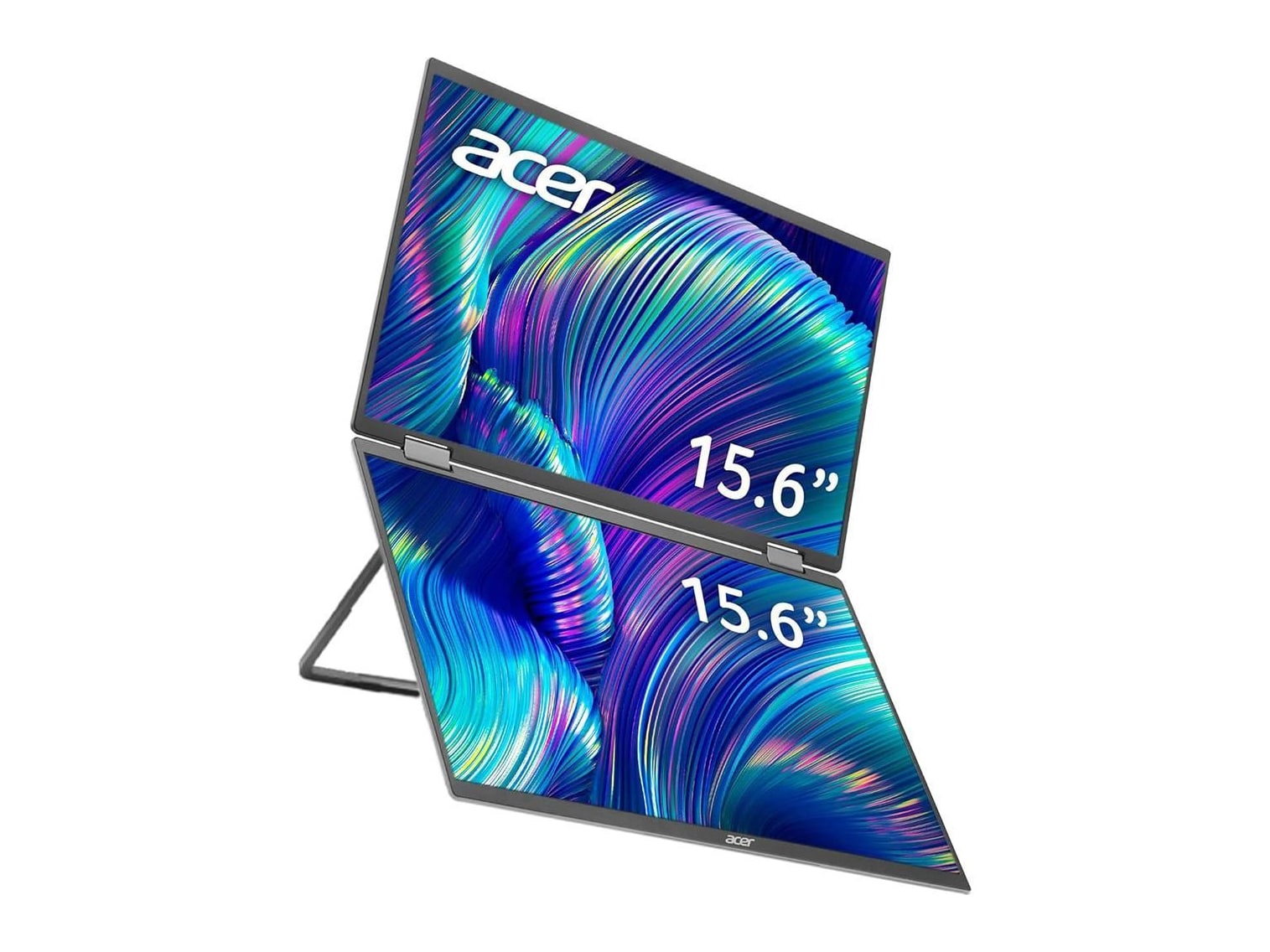 Acer - 15.6" PD163Q Full HD Portable Monitors - Gray
