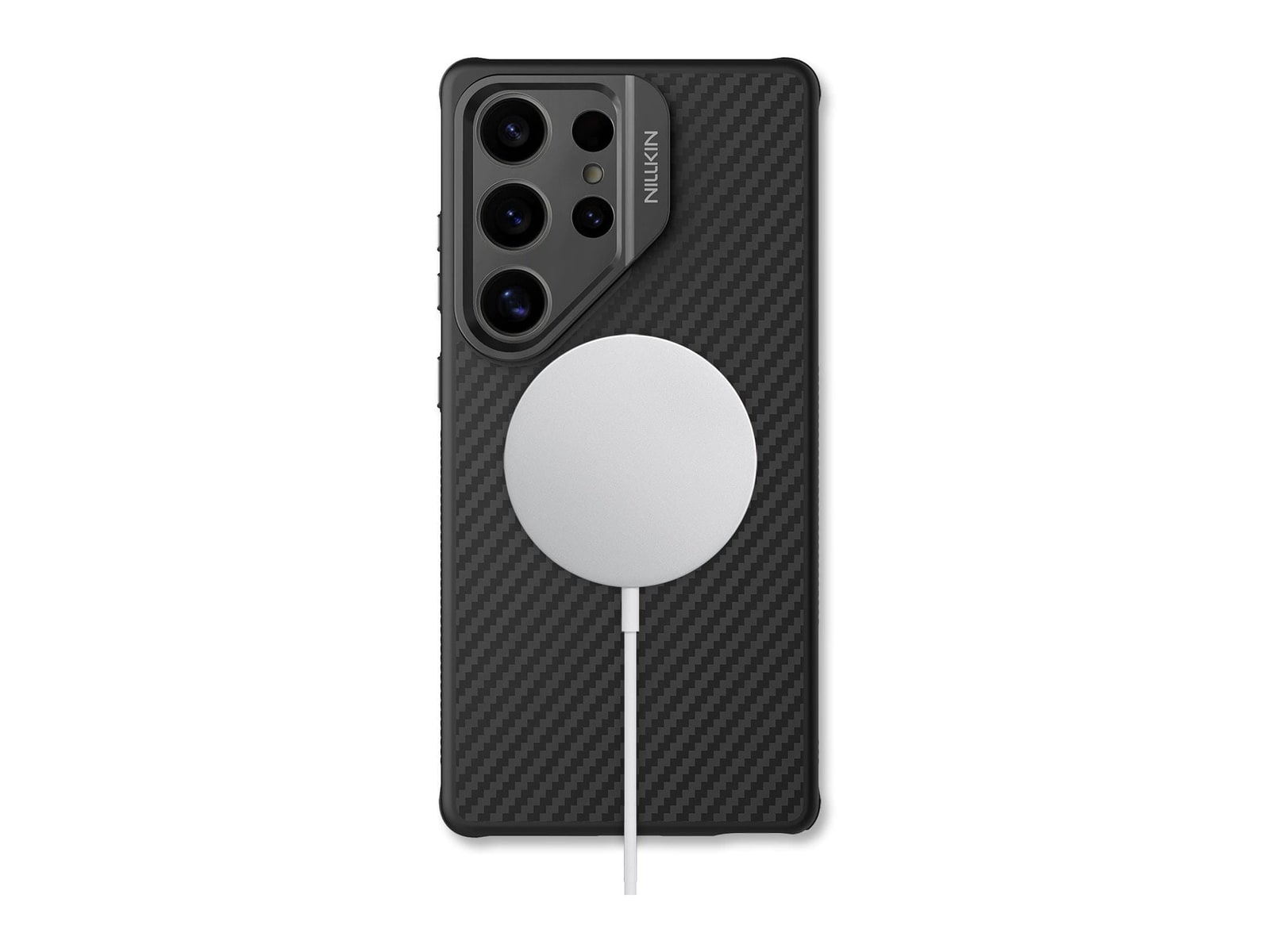 Nillkin - MagSafe Compatible Kevlar Case with Camera Cutout - Galaxy S25 Ultra