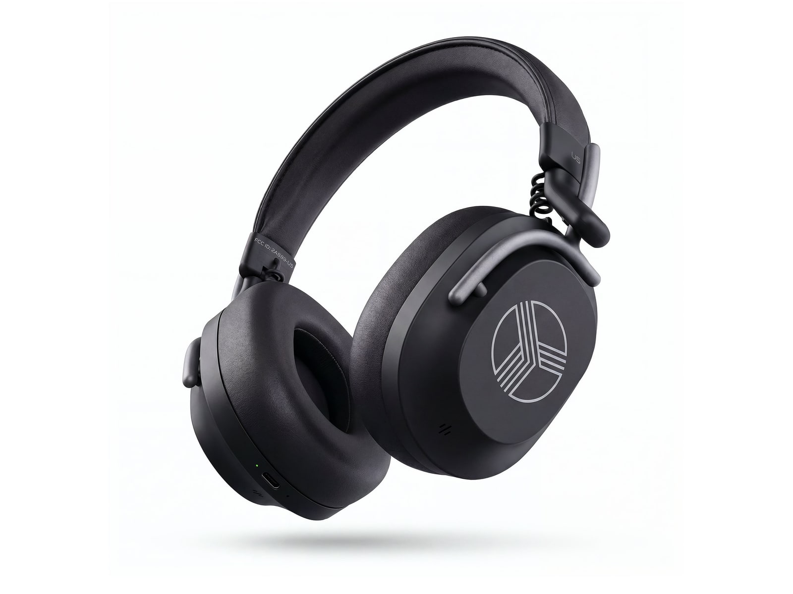 TREBLAB - Focus One Wireless Over-Ear Headphones - Black