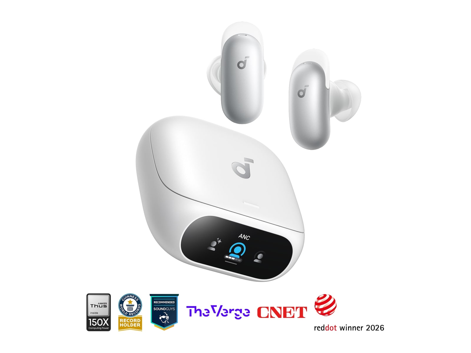 Soundcore - Liberty 5 Pro Bluetooth True Wireless Earbuds - Pearl White