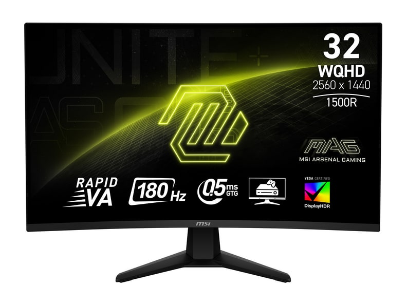 MSI - 31.5" MAG 32CQ6F WQHD 180Hz Gaming Monitors