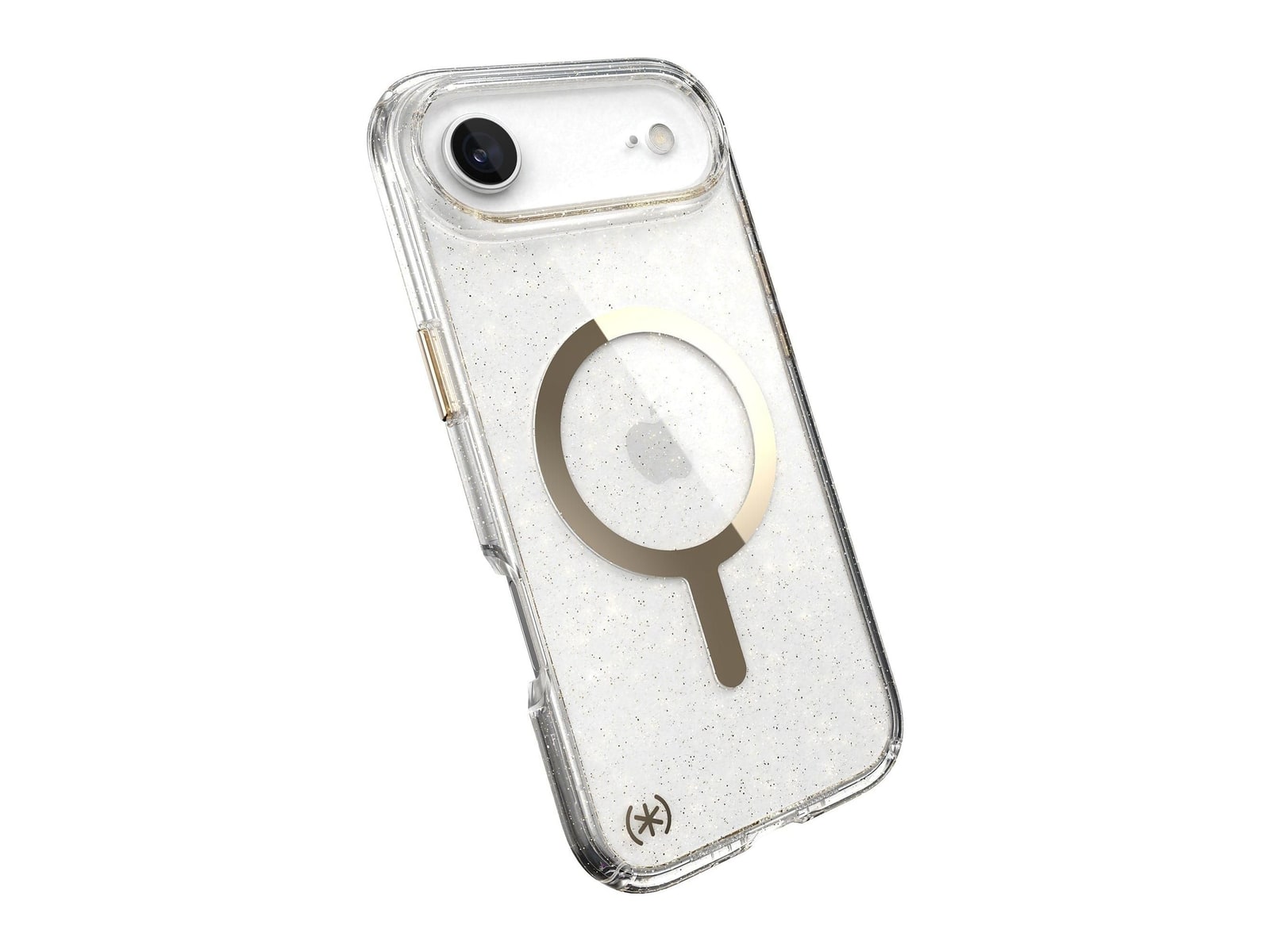Speck - Presidio Lux Glitter MagSafe - iPhone Air - Clear/Gold Glitter