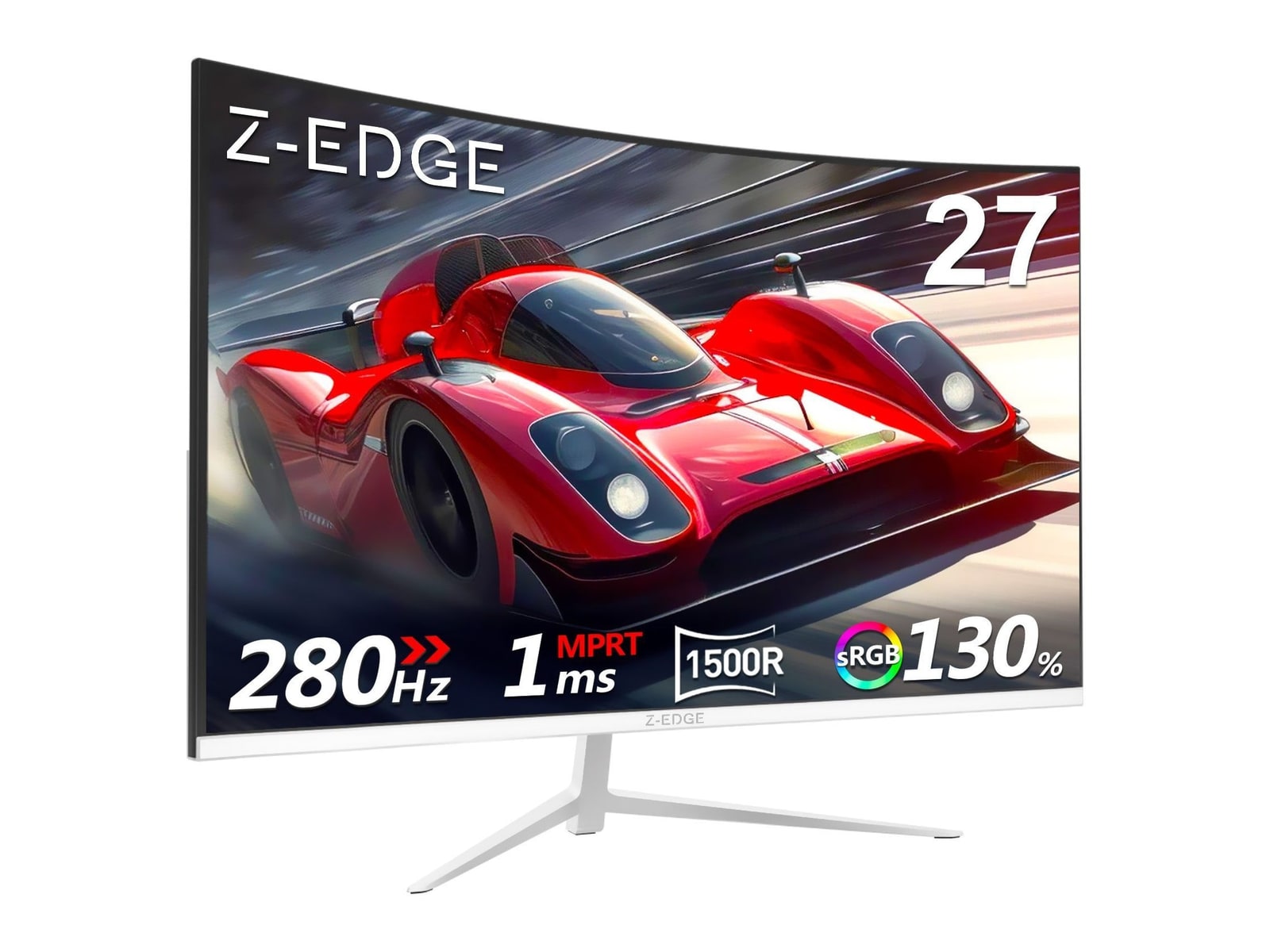 Z-EDGE - 27" UG27P Full HD 280Hz Curved Monitors - White