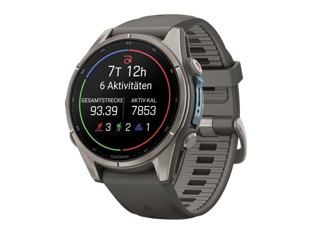 Garmin - fenix 9 Titanium 43mm Smart Watches - Pebble Gray