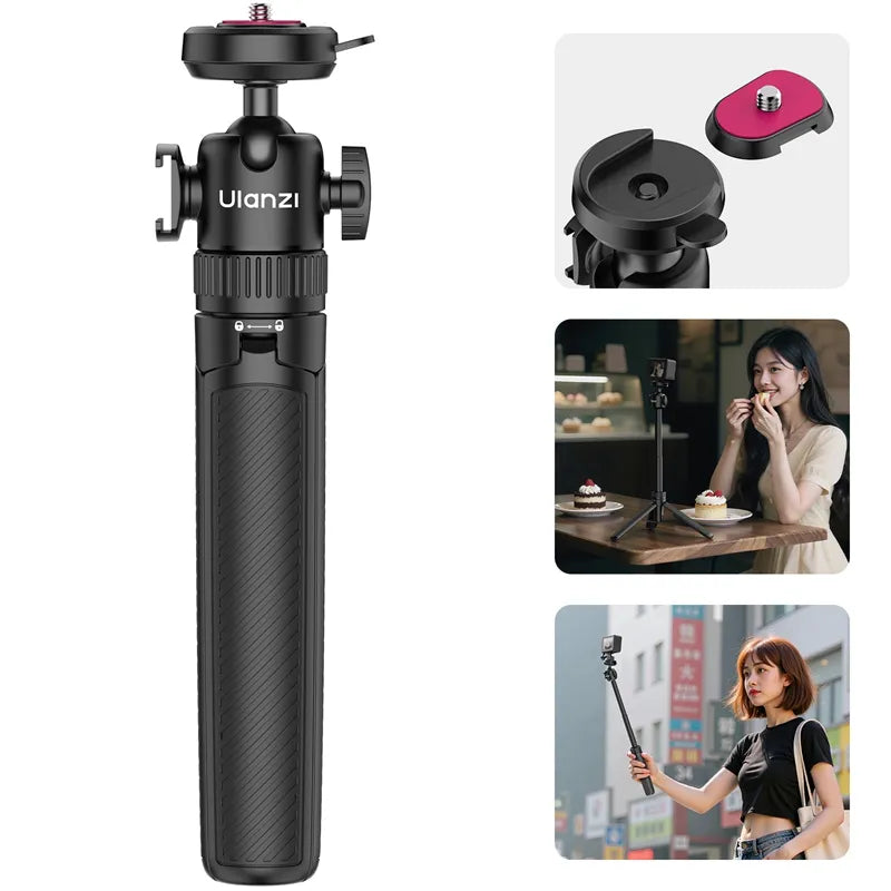 Ulanzi - MT90 Cka Quick-Release Tripod for Pocket 3/4 & Insta360 Luna Camera Accessories