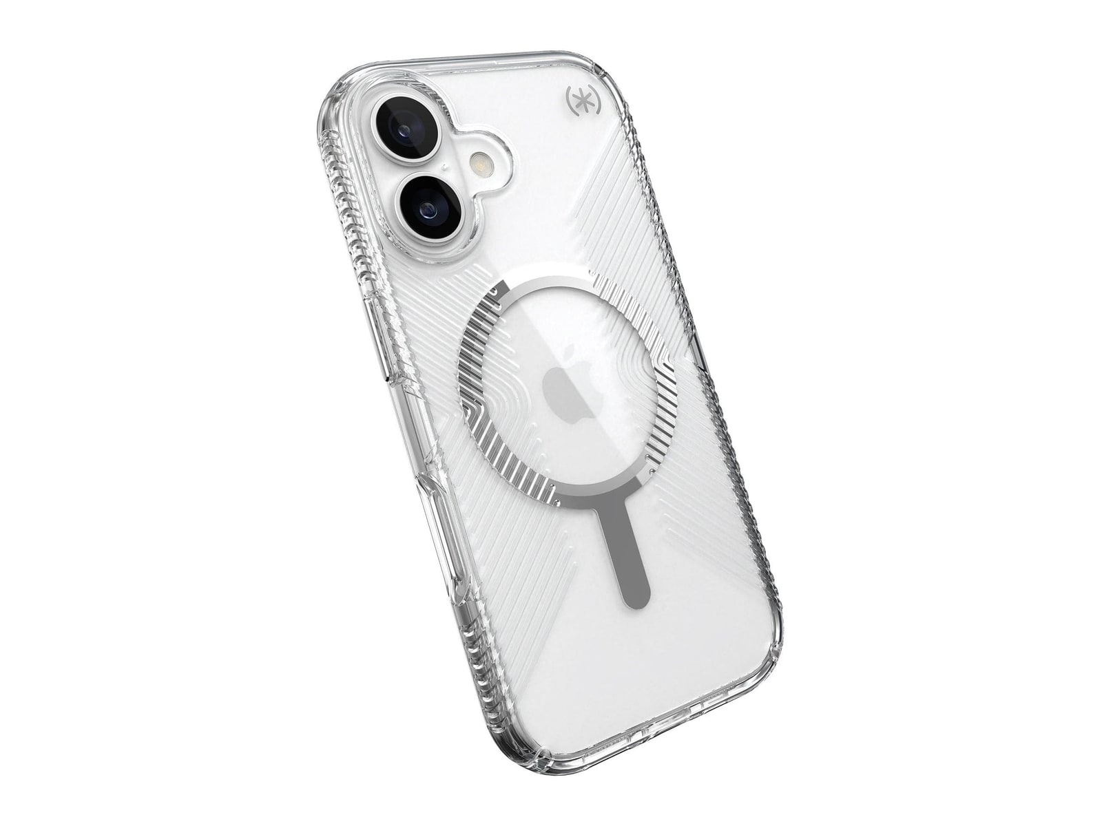 Speck - Presidio Perfect-Clear Grip MagSafe - iPhone 17 - Clear/Silver