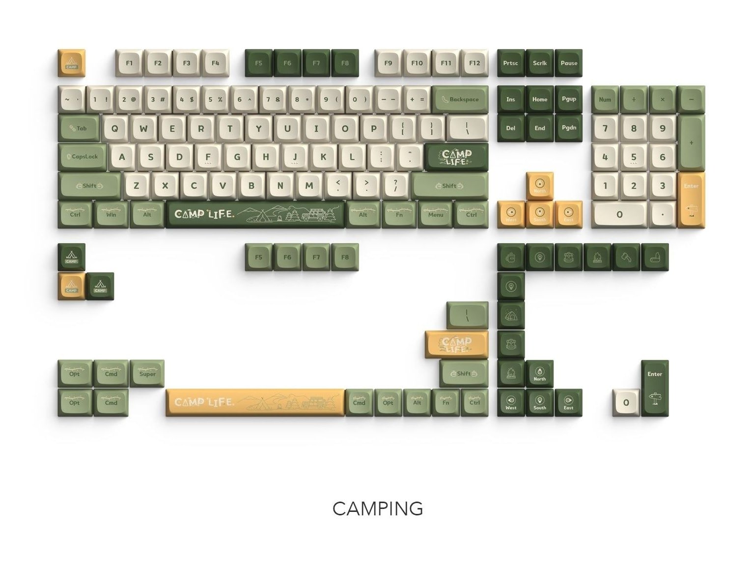 IQUNIX - PBT Keycaps Set Camping