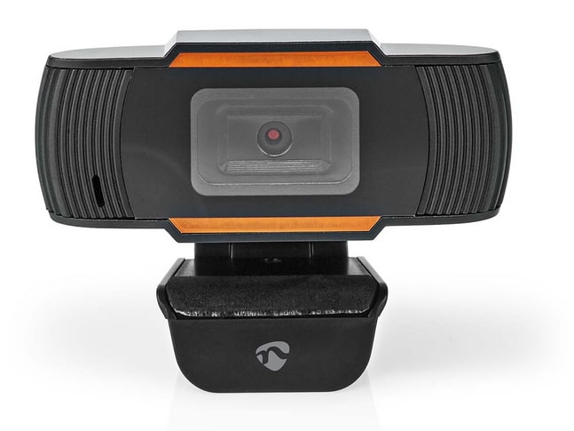 Nedis - WCAM100BK Full HD Fixed Focus Webcams - Black