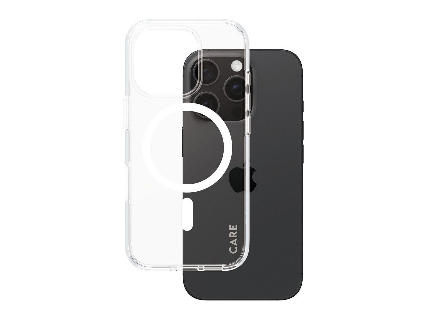 PanzerGlass - CARE Urban Combat Case Transparent w. White MagSafe iPhone 16 Pro