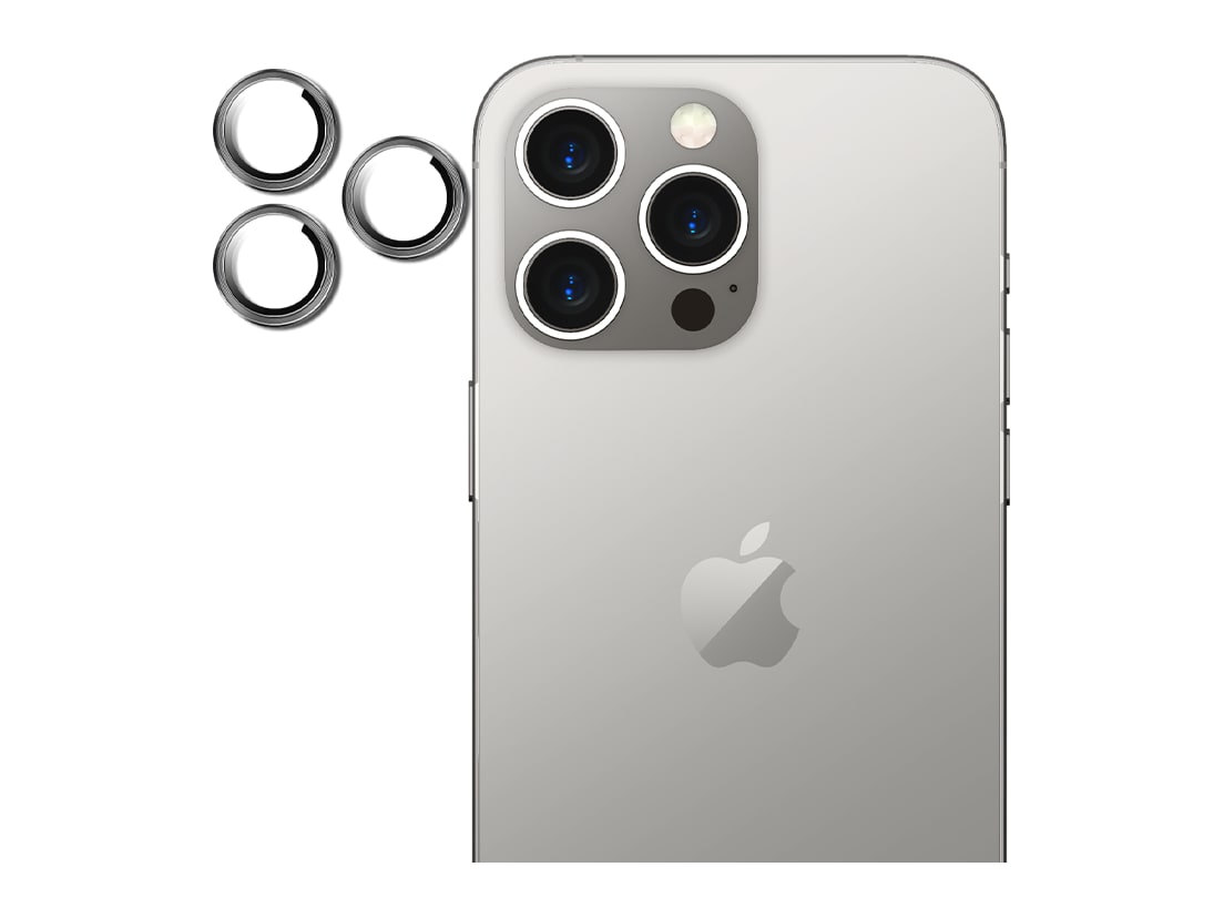i-Blason - Lens Protector - iPhone 15 Pro Max - Silver