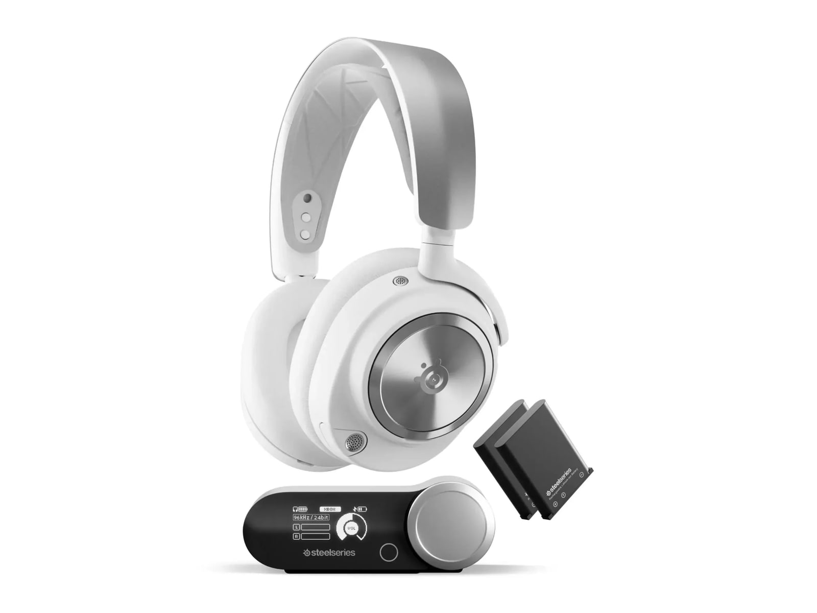 SteelSeries - Arctis Nova Pro Wireless Over-Ear Headphones - White