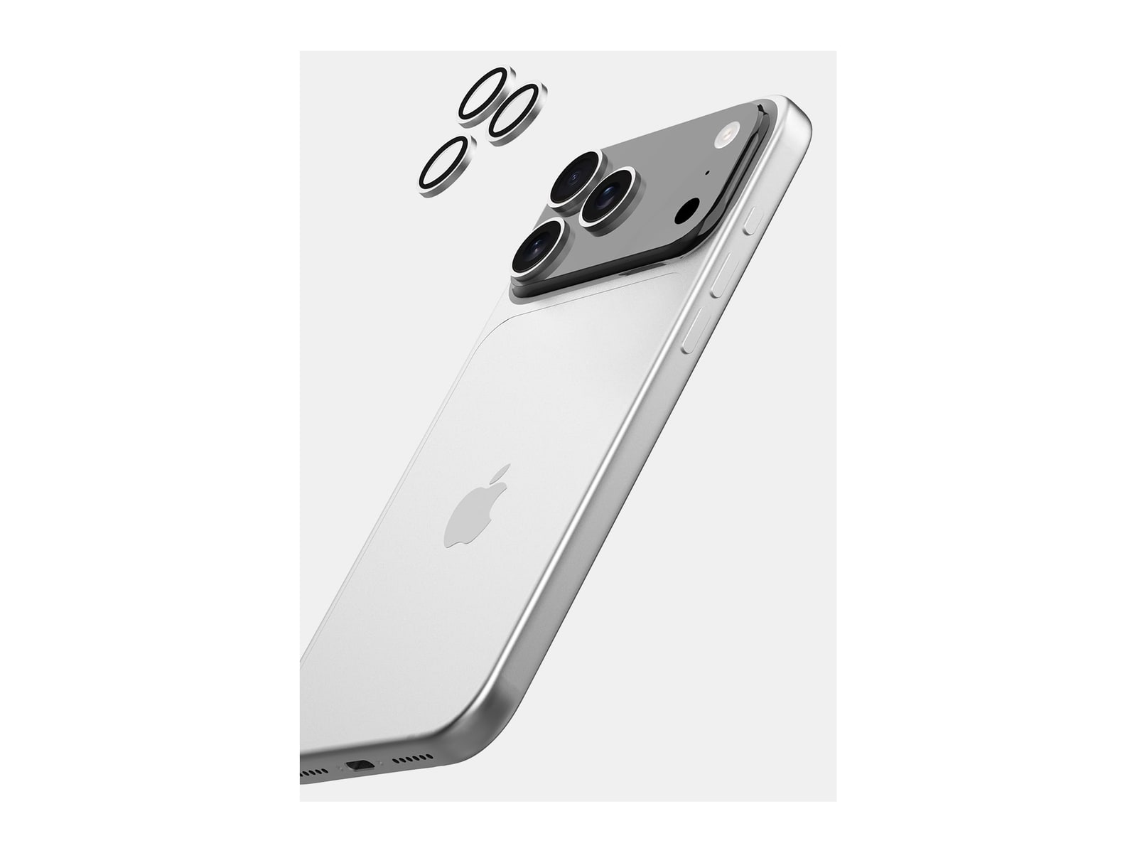 ITSKINS - HYBRID DEFENSE LENS - iPhone 17 Pro Max - Silver