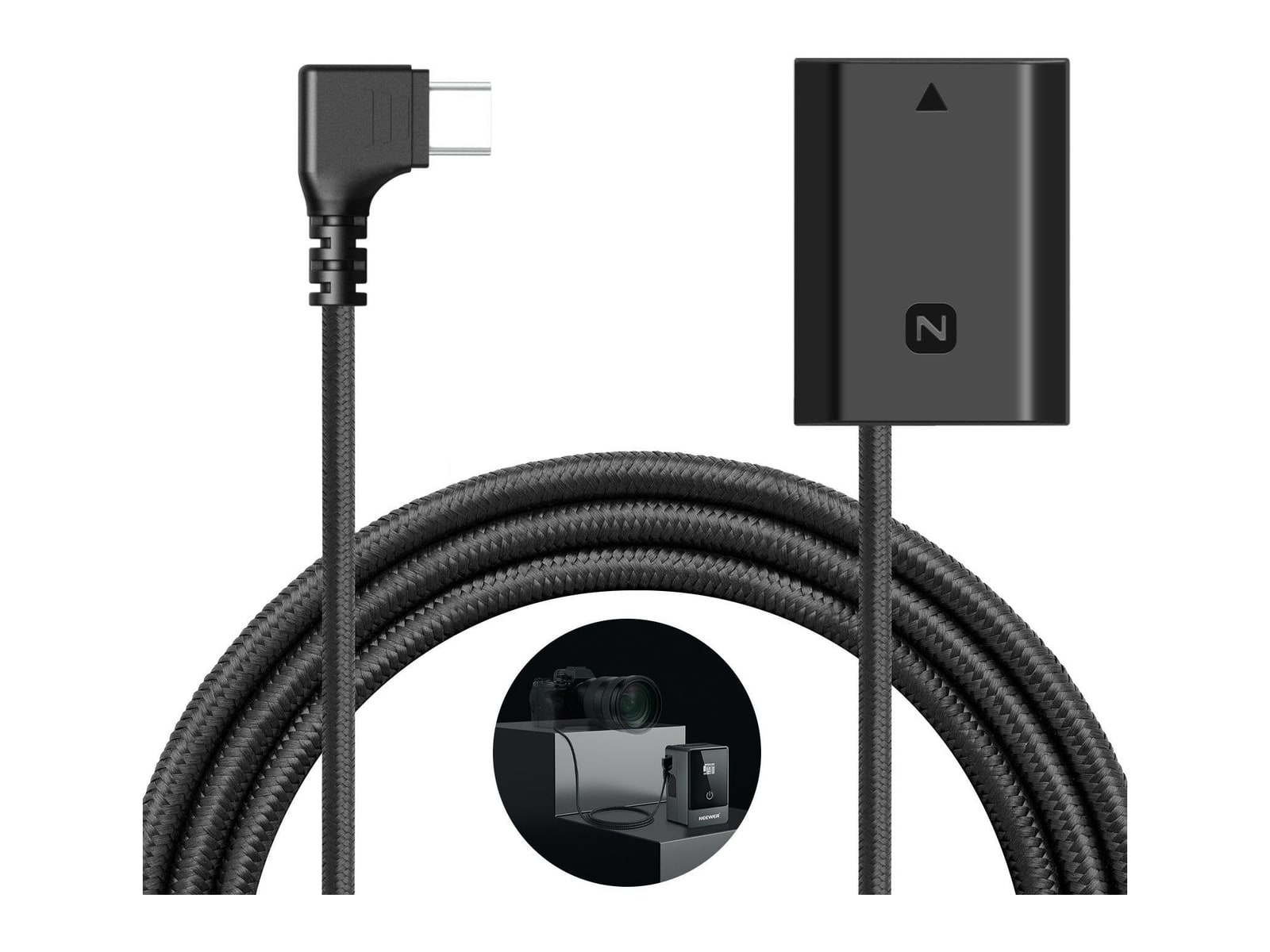 Neewer - TC-FZ100 USB C to NP-FZ100 Dummy Battery 8.2V Output for Portable Charger Camera Batteries