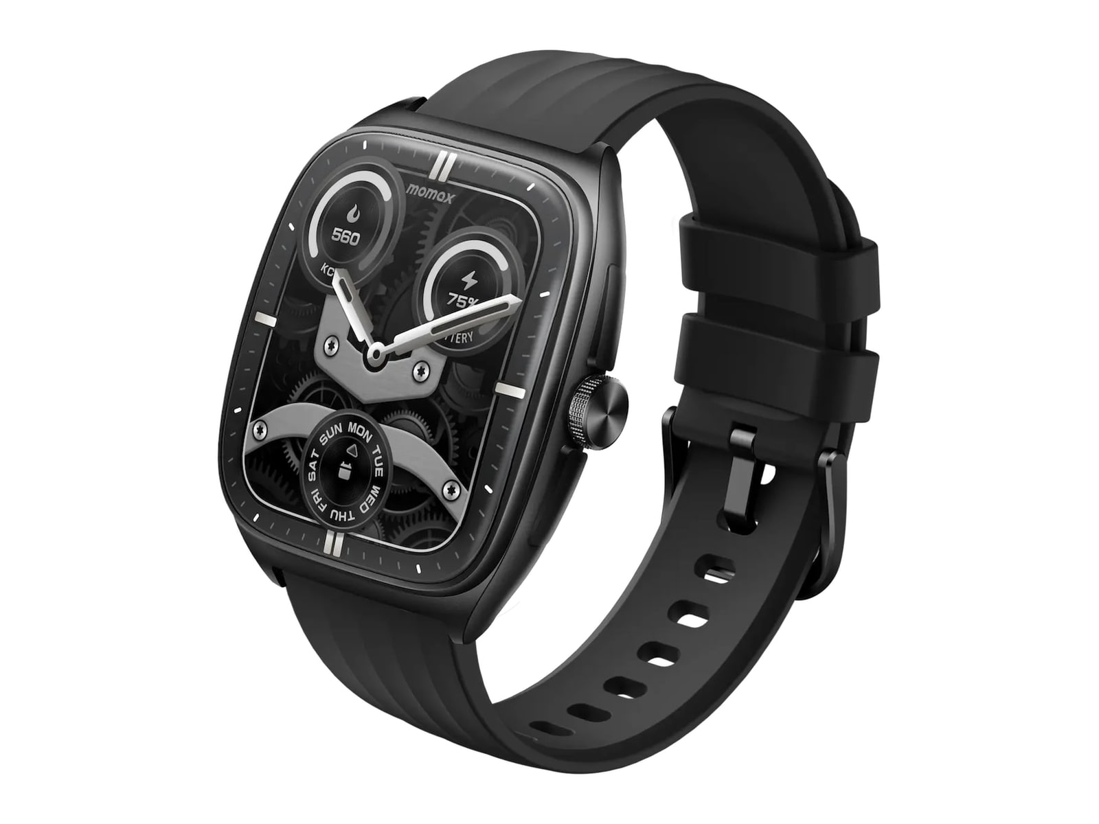 MOMAX - 1-Wear Curvex Smart Watch Smart Watches - Black