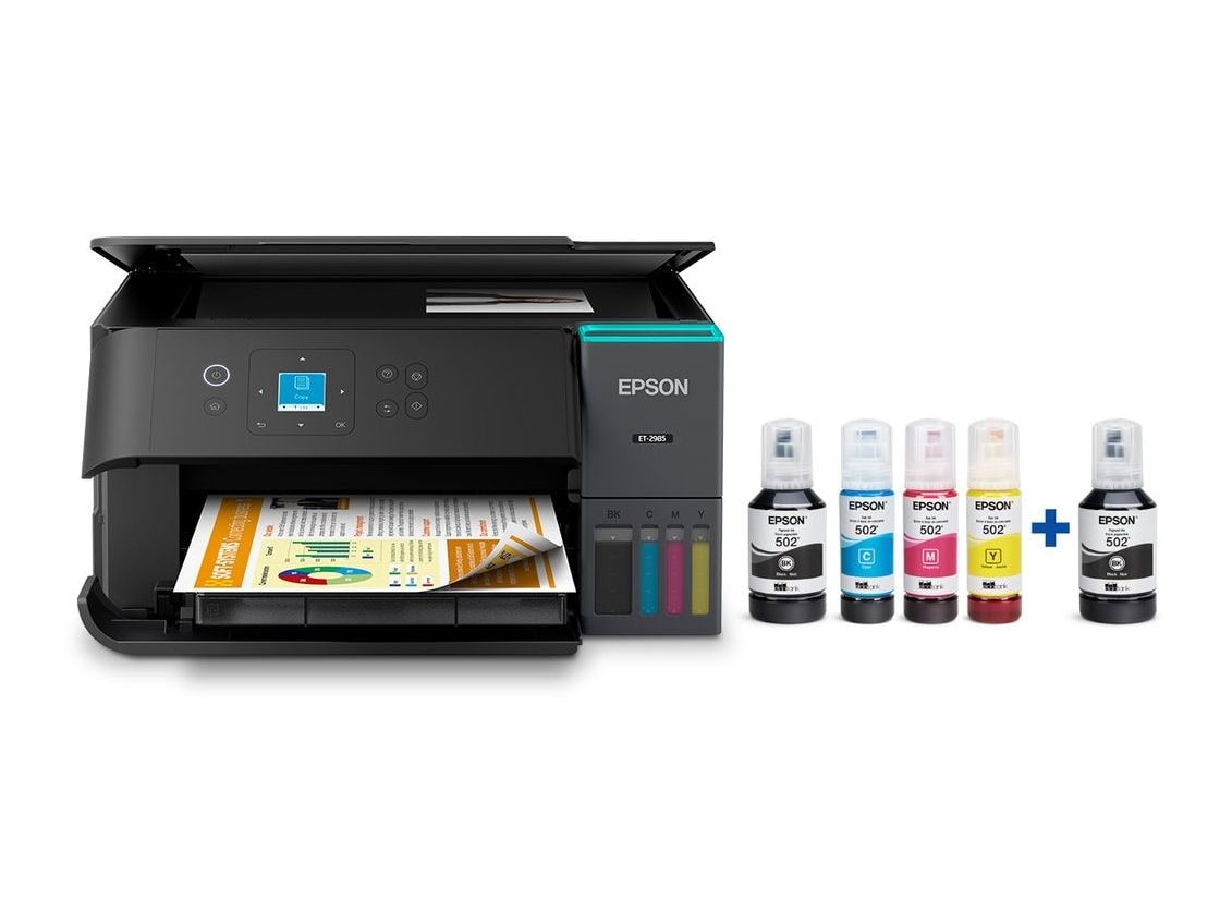 Epson - EcoTank ET-2985 Wi-Fi Printers - Black