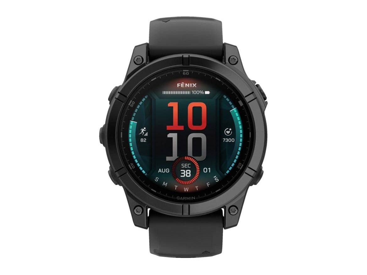 Garmin - fenix E AMOLED Smart Watches - Black/Slate Gray