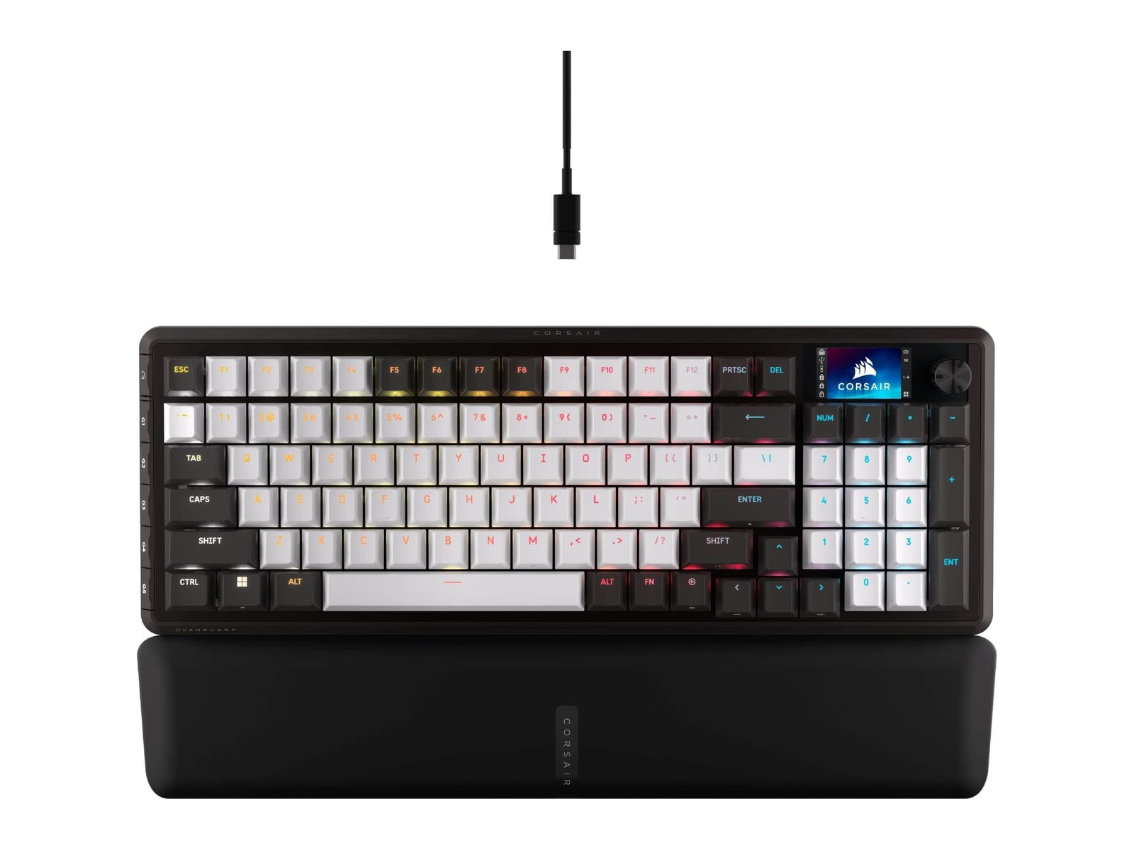 Corsair - VANGUARD 96 RGB Wired MLX Quantum Linear Mechanical Switch 96% Gaming Keyboard Mechanical Keyboards