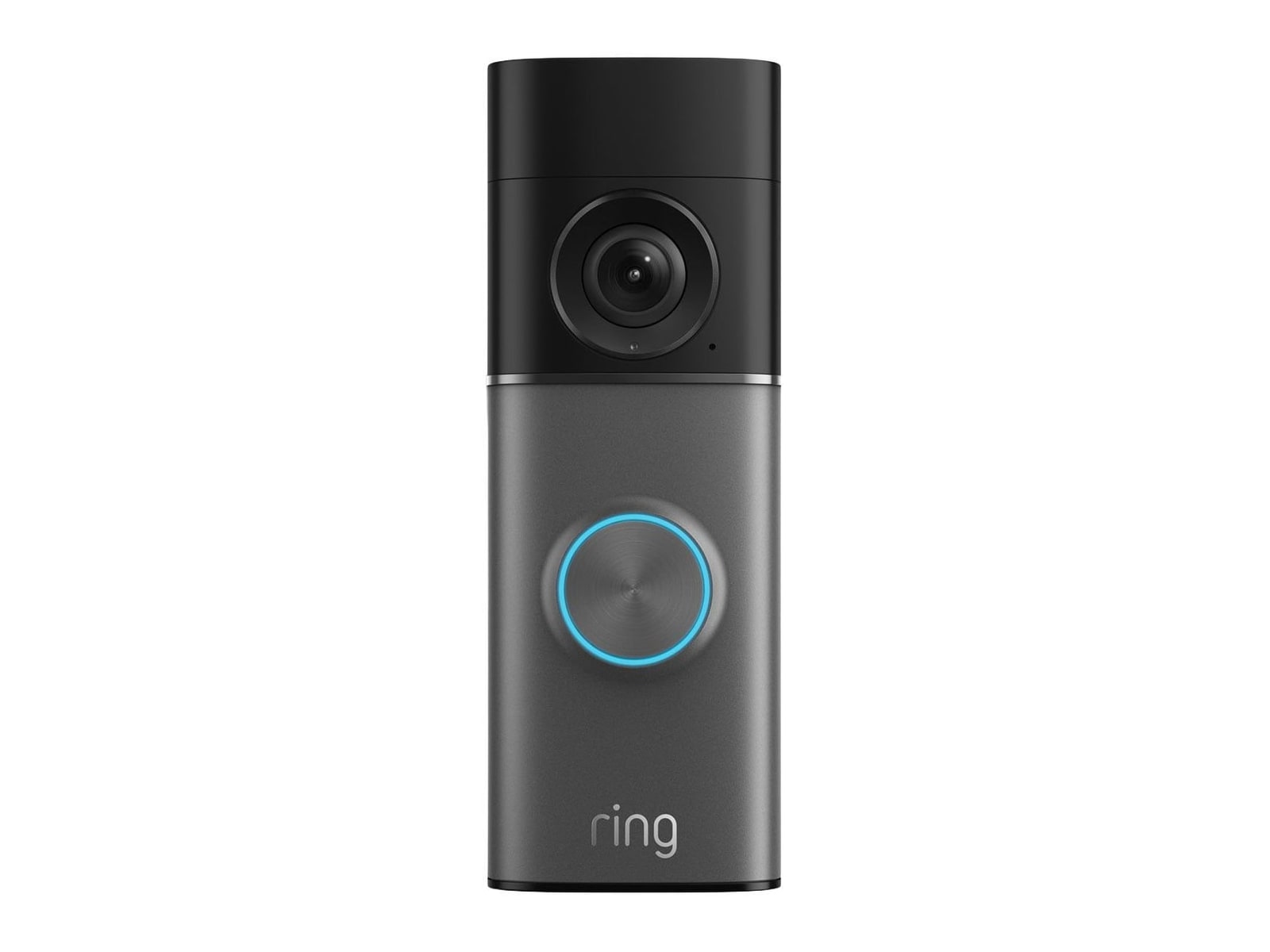 Ring - Wired Doorbell Pro With Retinal 4K PoE Security Camera Deep Silver Video Doorbells