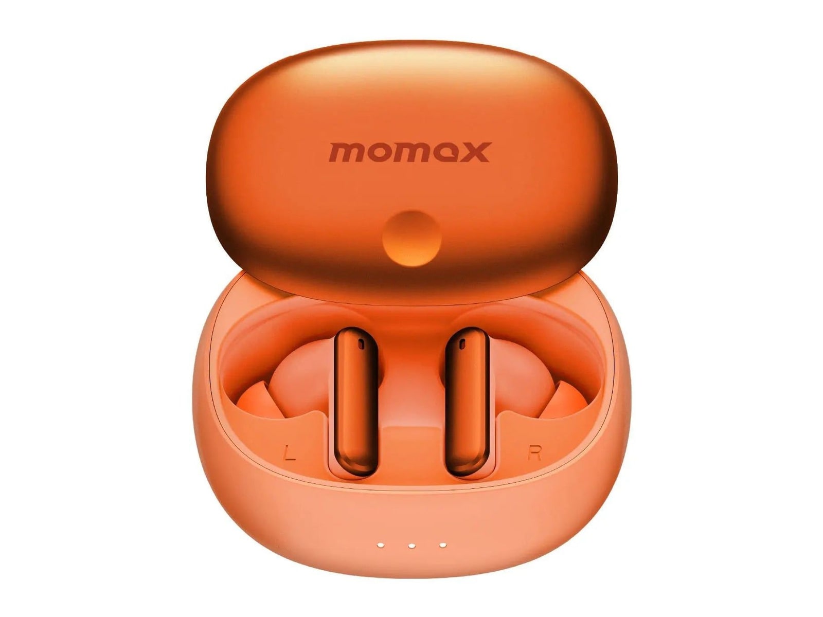 MOMAX - 1-Vibe Lite True Wireless Noise Cancelling Earbuds True Wireless Earbuds - Solar Orange