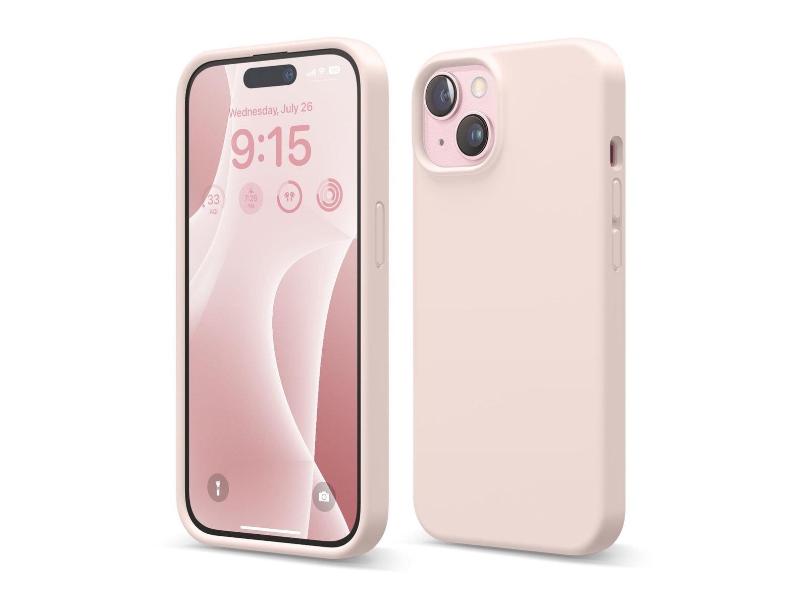 elago - Premium Silicone Case - iPhone 15 - Lovely Pink