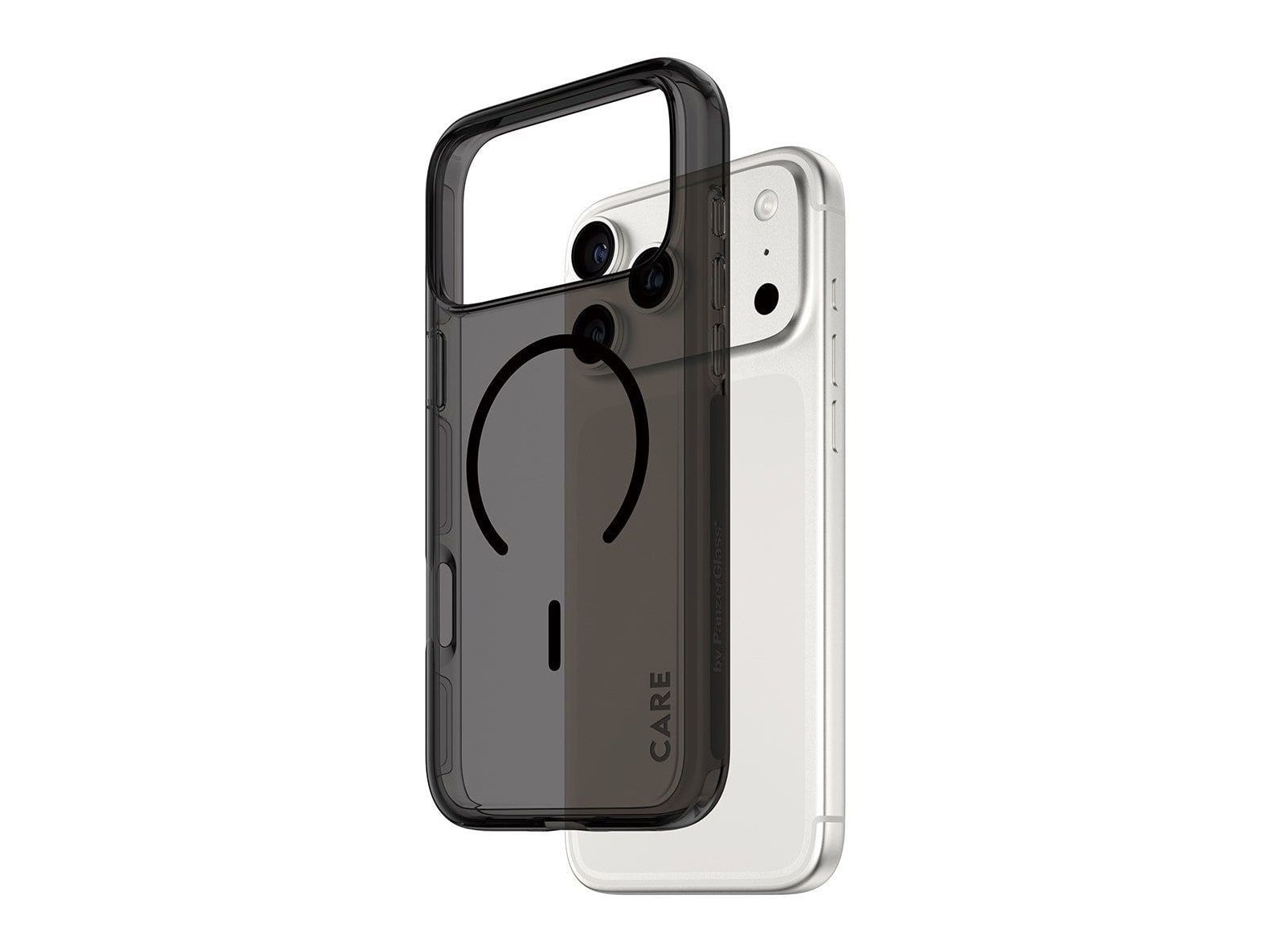 PanzerGlass - CARE Smokey Case w. Black MagSafe iPhone 17 Pro Max