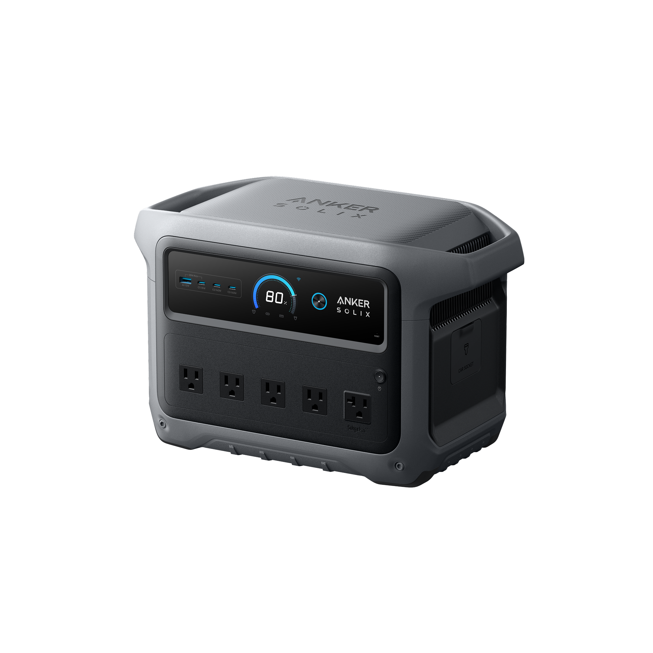 Anker - SOLIX C1000 Gen 2 1024Wh Portable Power Stations - Black