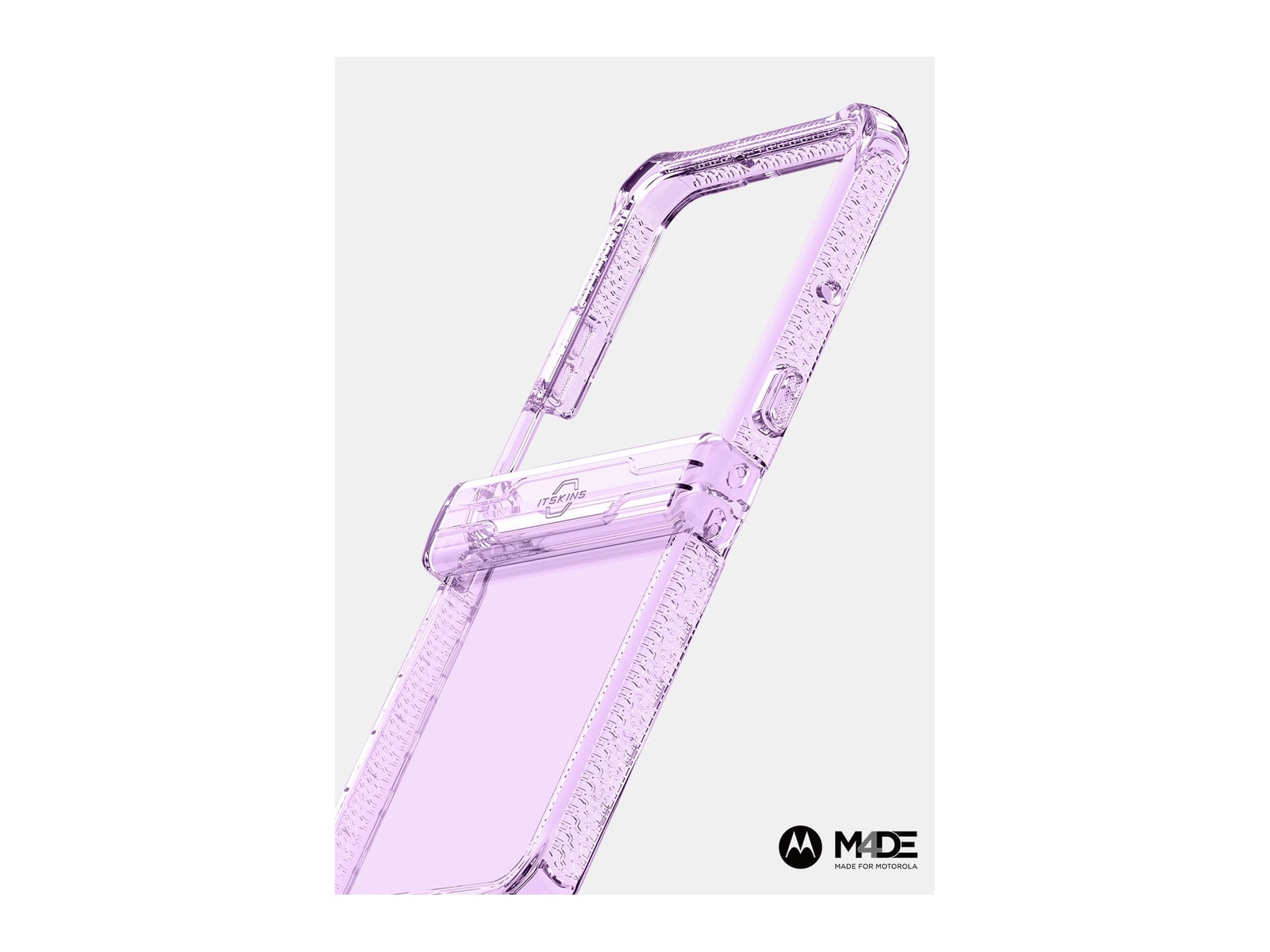 ITSKINS - HYBRID R Clear - Motorola Razr+ (2025) - Light Purple And Transparent