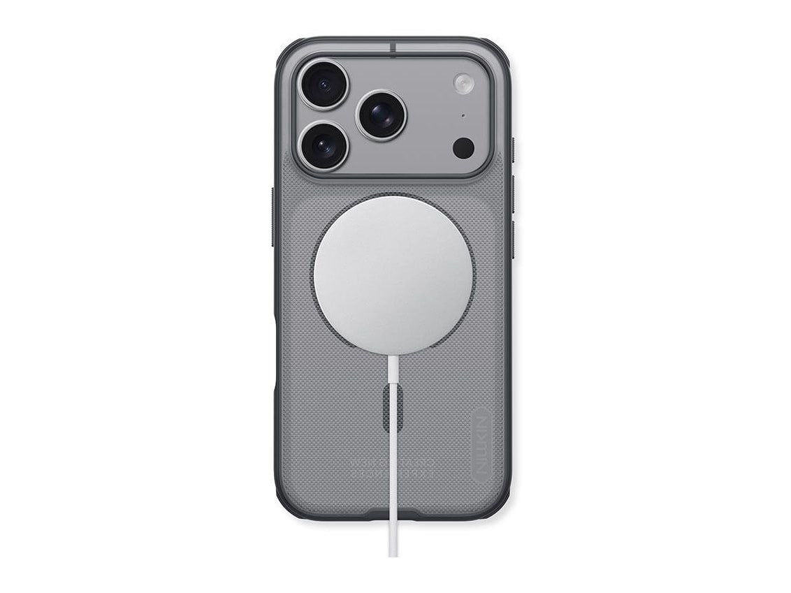 Nillkin - MagSafe Compatible Super Frosted Shield Pro Case - iPhone 18 Pro - Matte Smoke Black