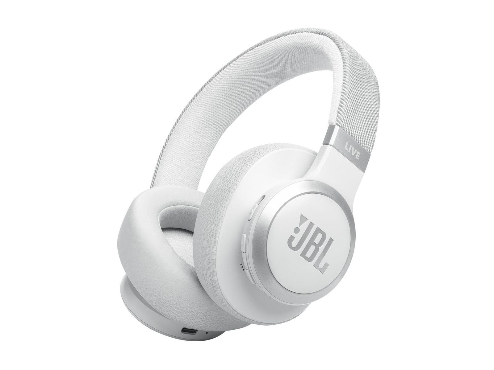 JBL - Live 770NC Over-Ear Headphones - White