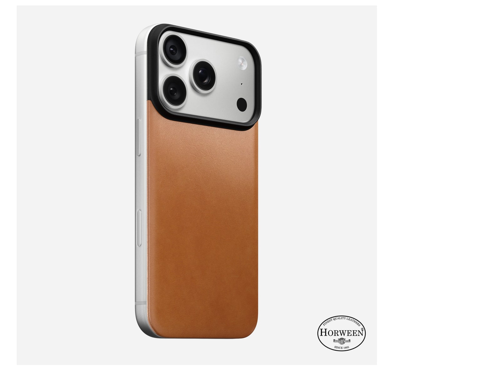 Nomad - Magnetic Leather Back - iPhone 18 Pro Phone Cases - Saddle