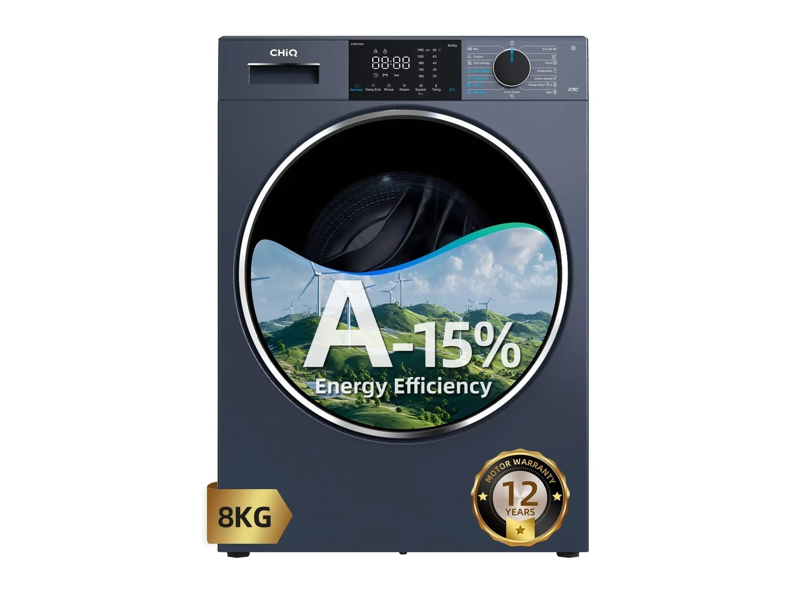 CHiQ - CW8728X Pure Flat Design Washing Machines