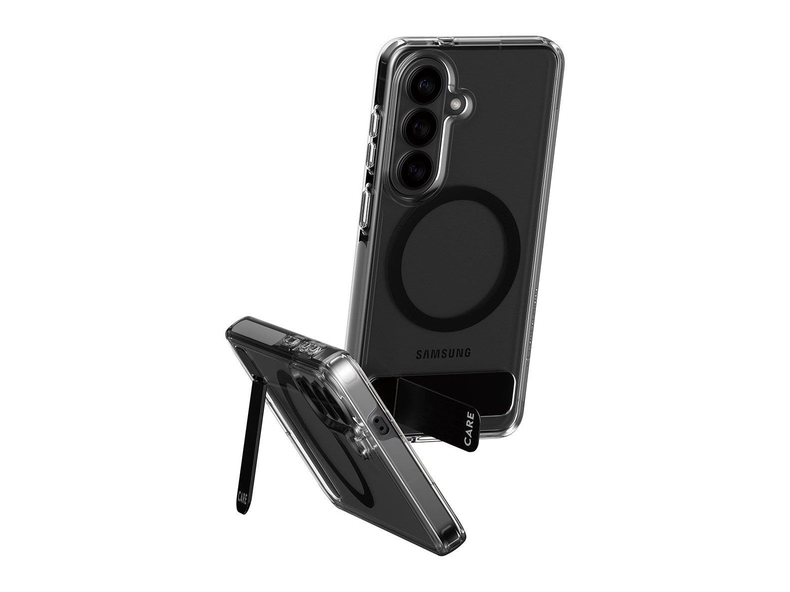 PanzerGlass - CARE Kickstand Case Transparent w. Qi Samsung Galaxy S26