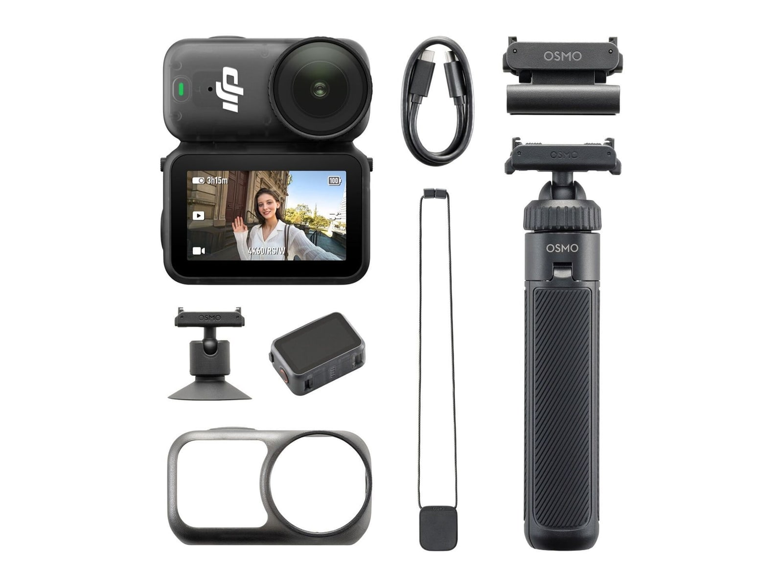 DJI - Osmo Nano Action Camera On-the-Go Combo with 128GB Action Cameras - Black