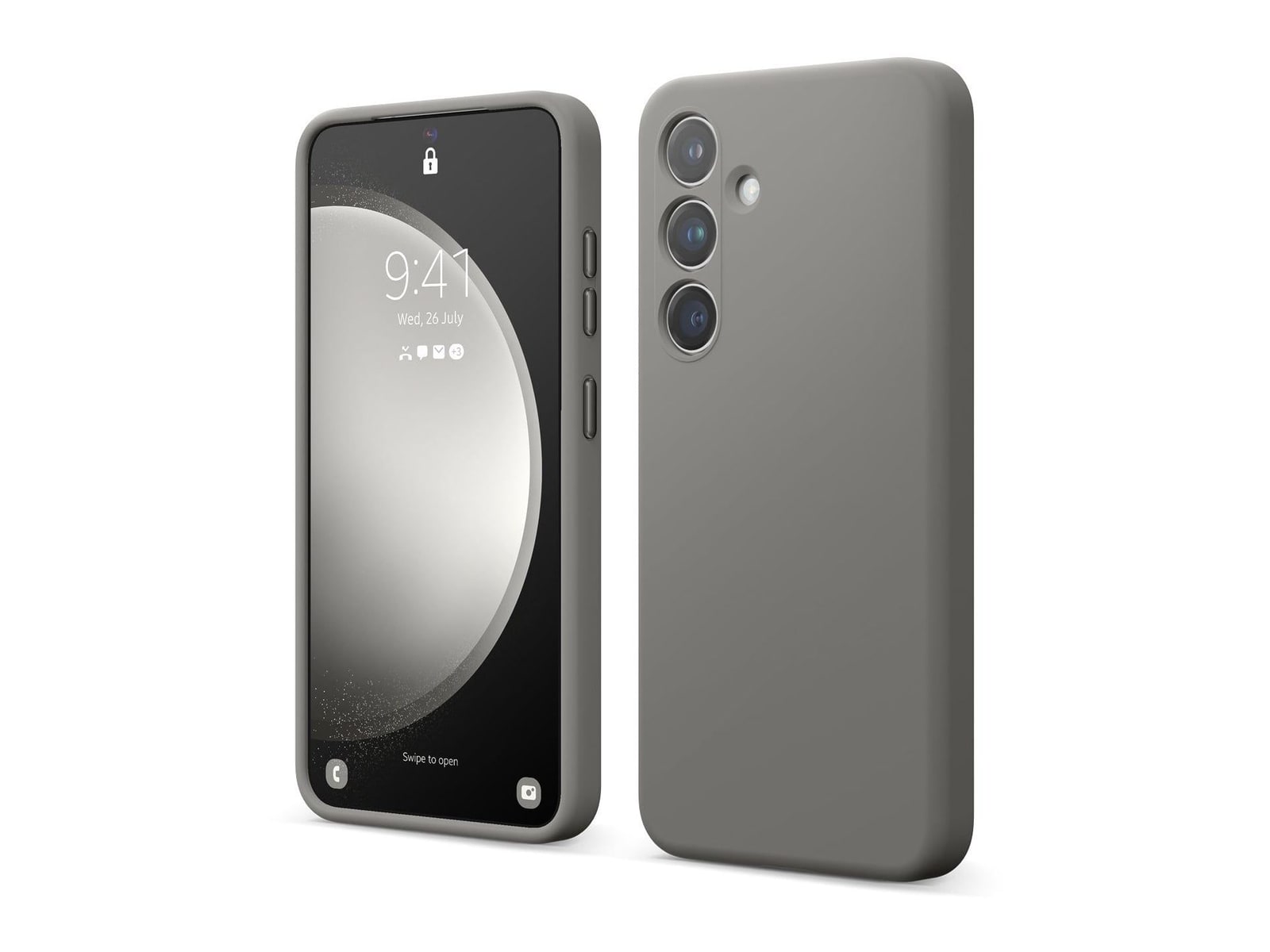 elago - Silicone Case - Galaxy S24 - Medium Grey