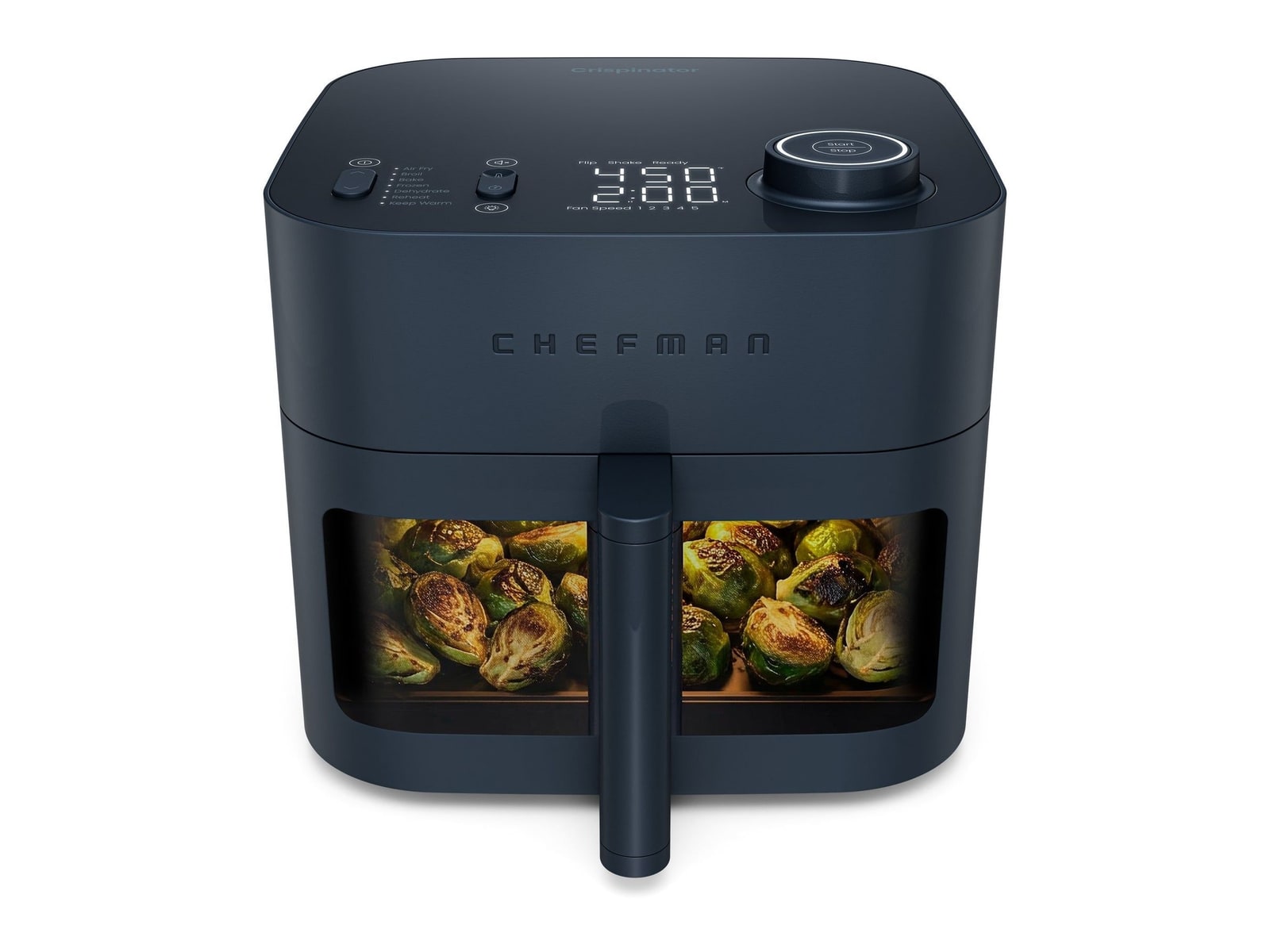 Chefman - Crispinator 8-Quart Air Fryer w/ 7 Functions Midnight Air Fryers