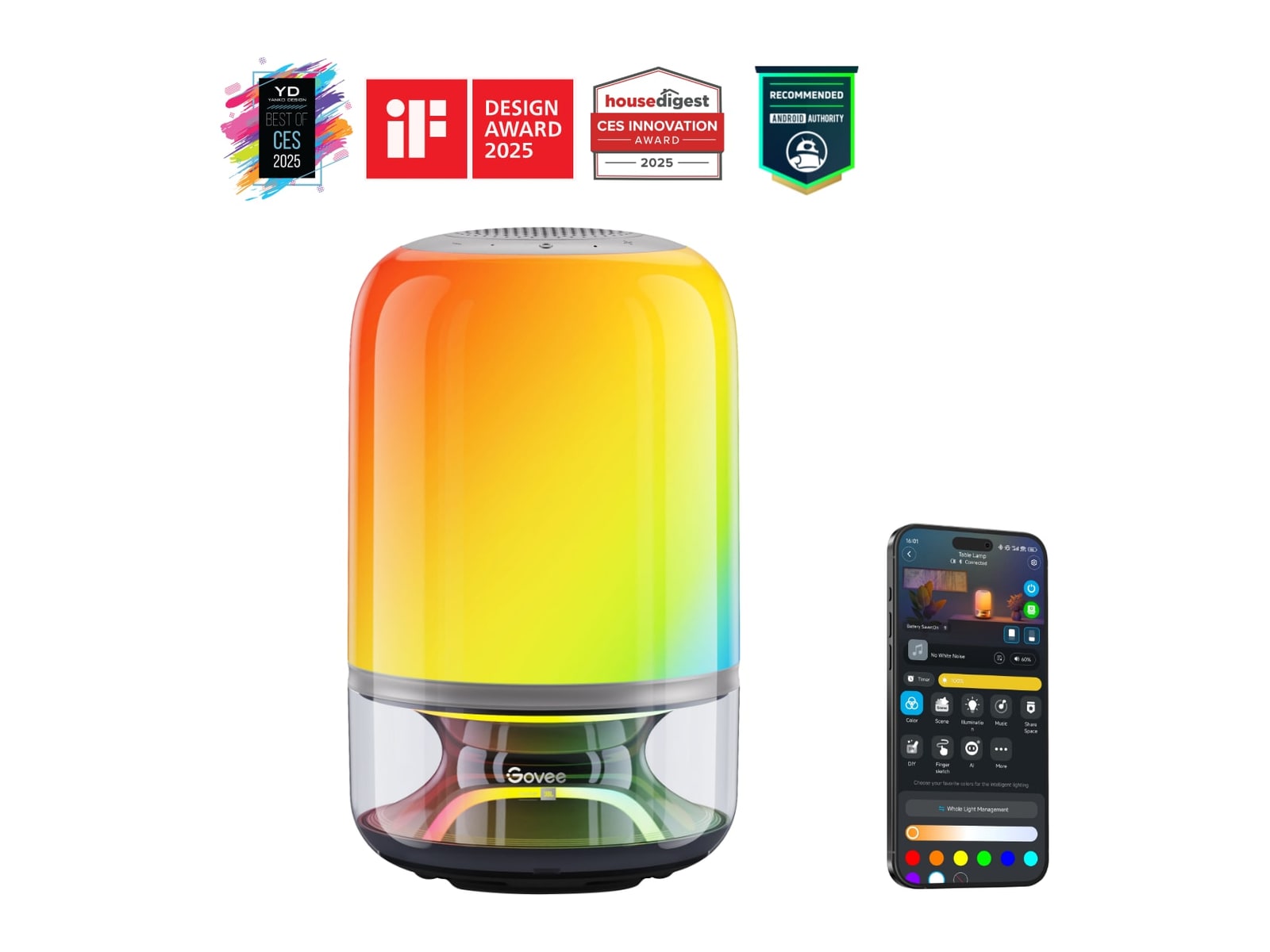 Govee - Table Lamp 2 Pro x Sound by JBL Smart Lighting