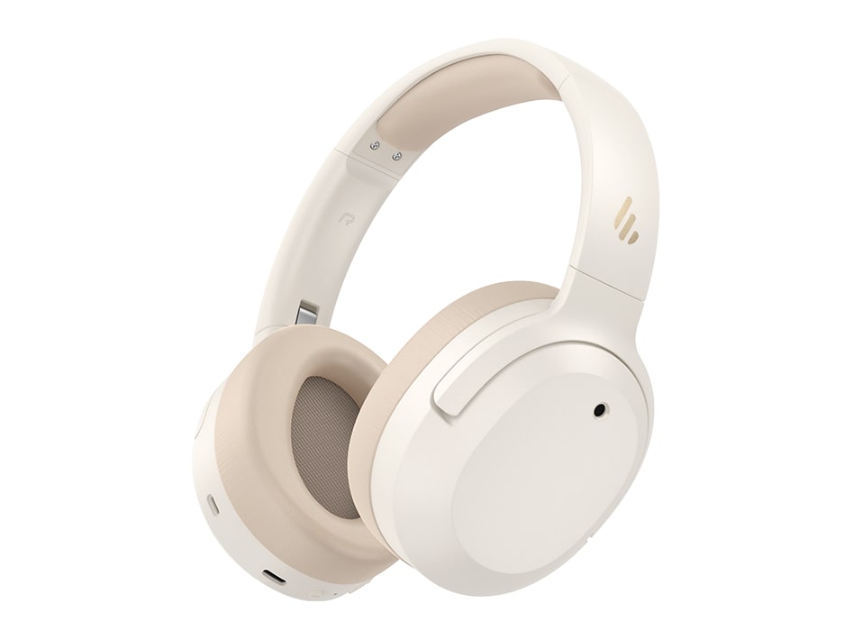 Edifier - W820NB Plus Gen 2 Wireless Noise Cancelling Headphones - Ivory White