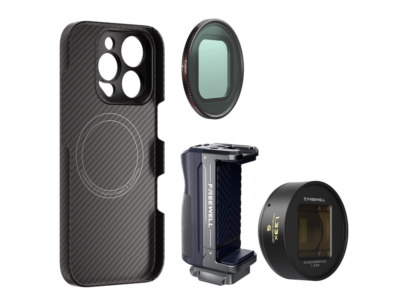Freewell - iPhone Pro Filmmaker Cine Pro Kit Gold / iPhone 16 Pro Max Camera Accessories - Gold