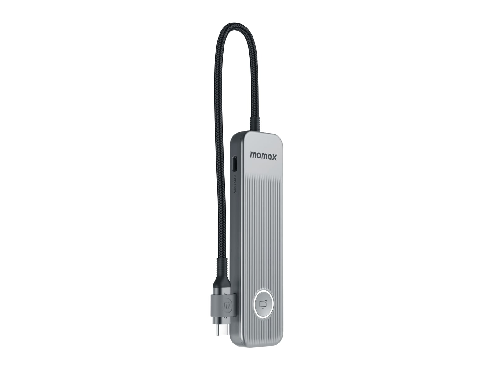 MOMAX - 1-Link USB-C Hub 7-in-1 USB-C USB Hubs - Gray