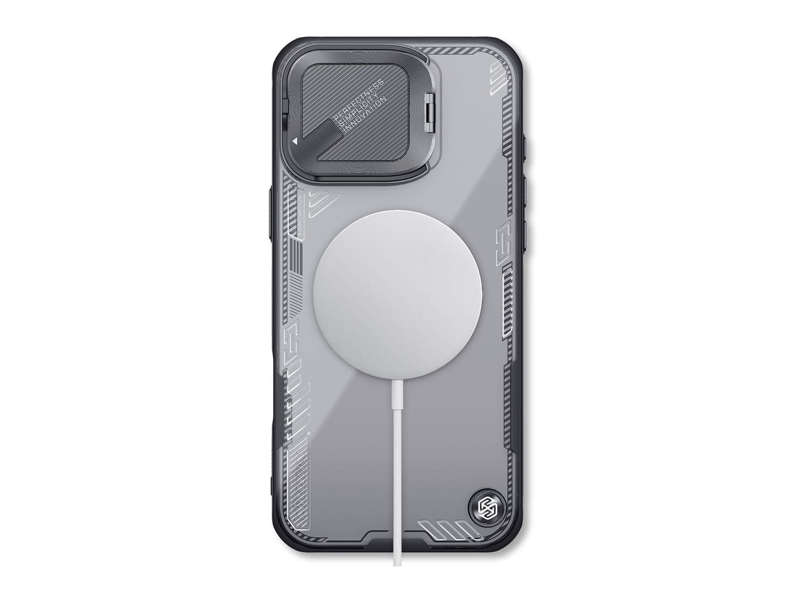 Nillkin - MagSafe Compatible Iceblade CamProp Case - iPhone 16 Pro Max - Black