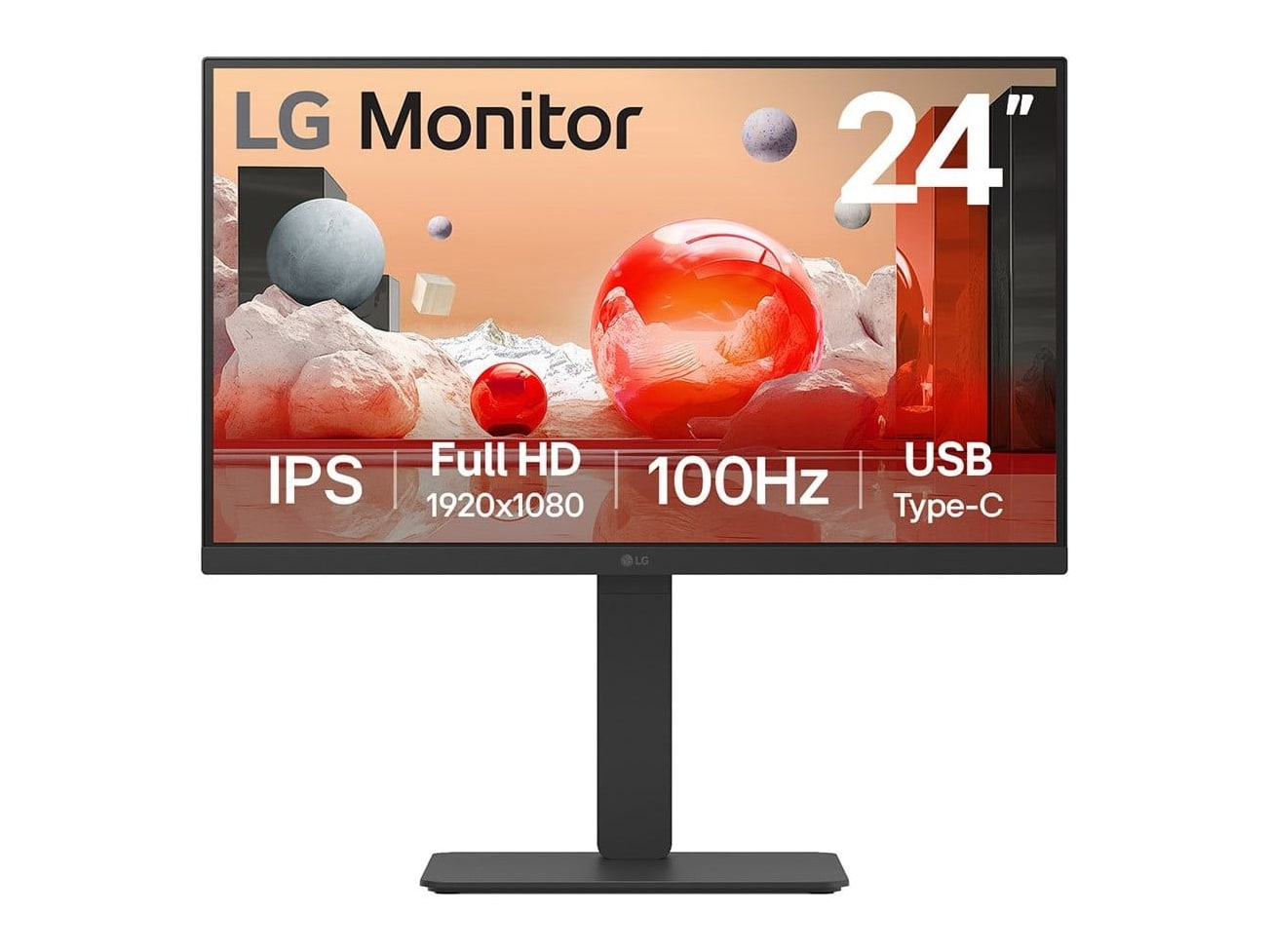 LG - 23.8" 24BA750-B Full HD 100Hz Professional Monitors