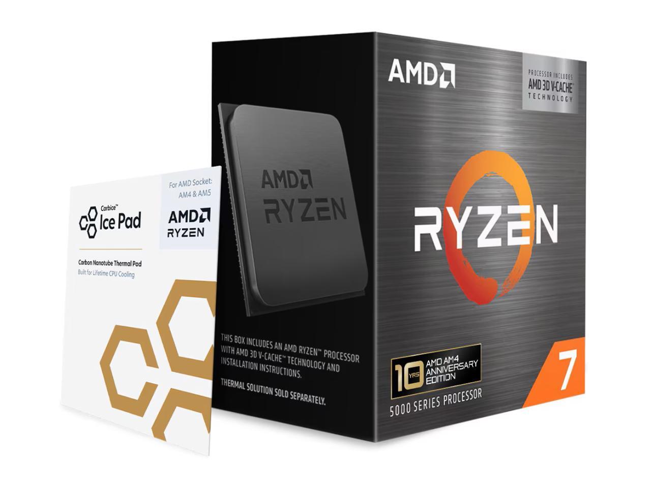 AMD - Ryzen 7 5800X3D 10th Anniversary Edition Processors - AM4