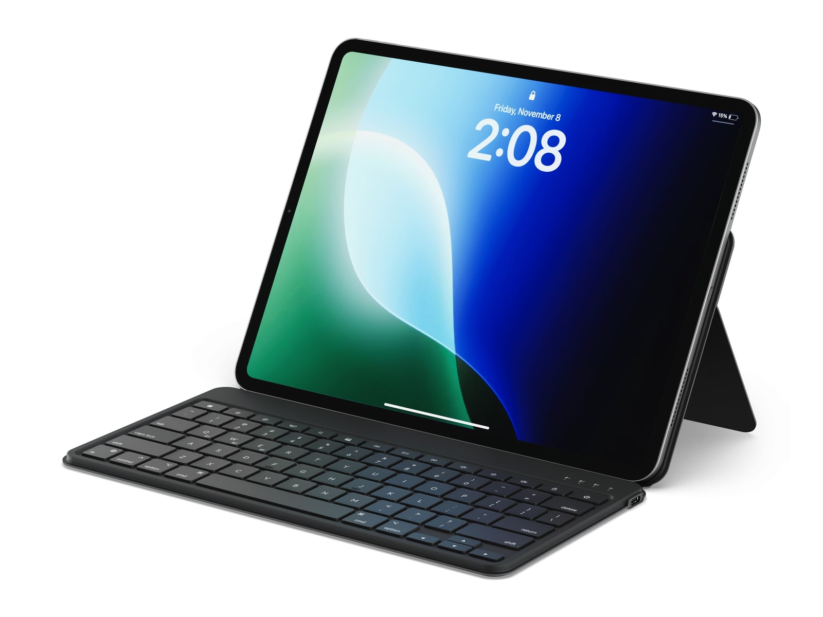 Satechi - OntheGo Bluetooth Keyboard with Stand Bluetooth Keyboards - Black