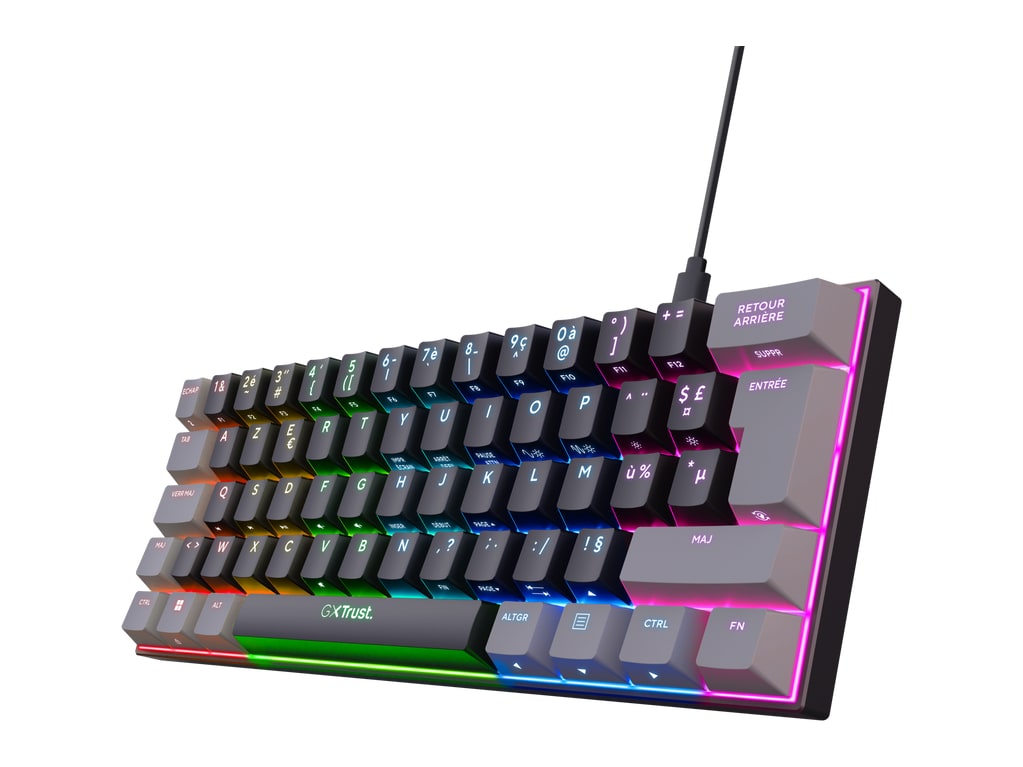 Trust - GXT 867 Acira 60% (French Layout) Mechanical Keyboards - Black