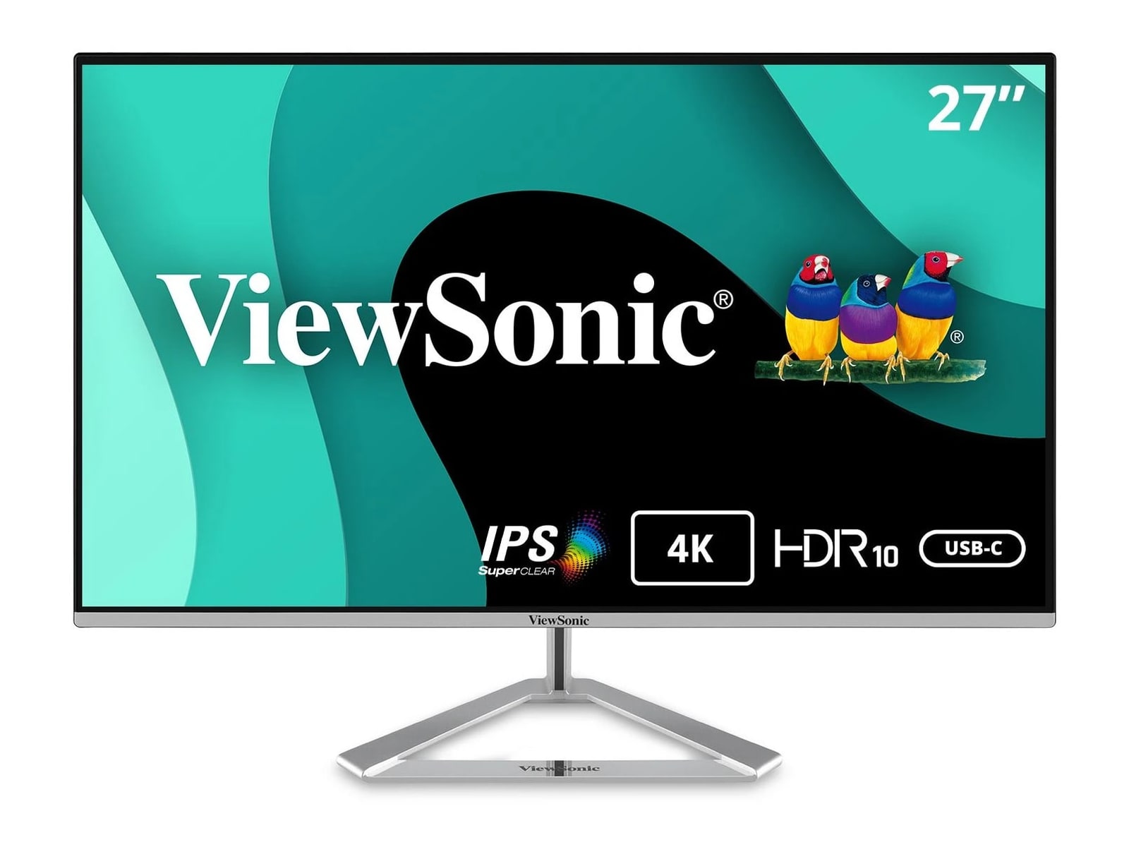 ViewSonic - 27" VX2776-4K-MHDU 4K UHD 60Hz 4K/5K Monitors - Black