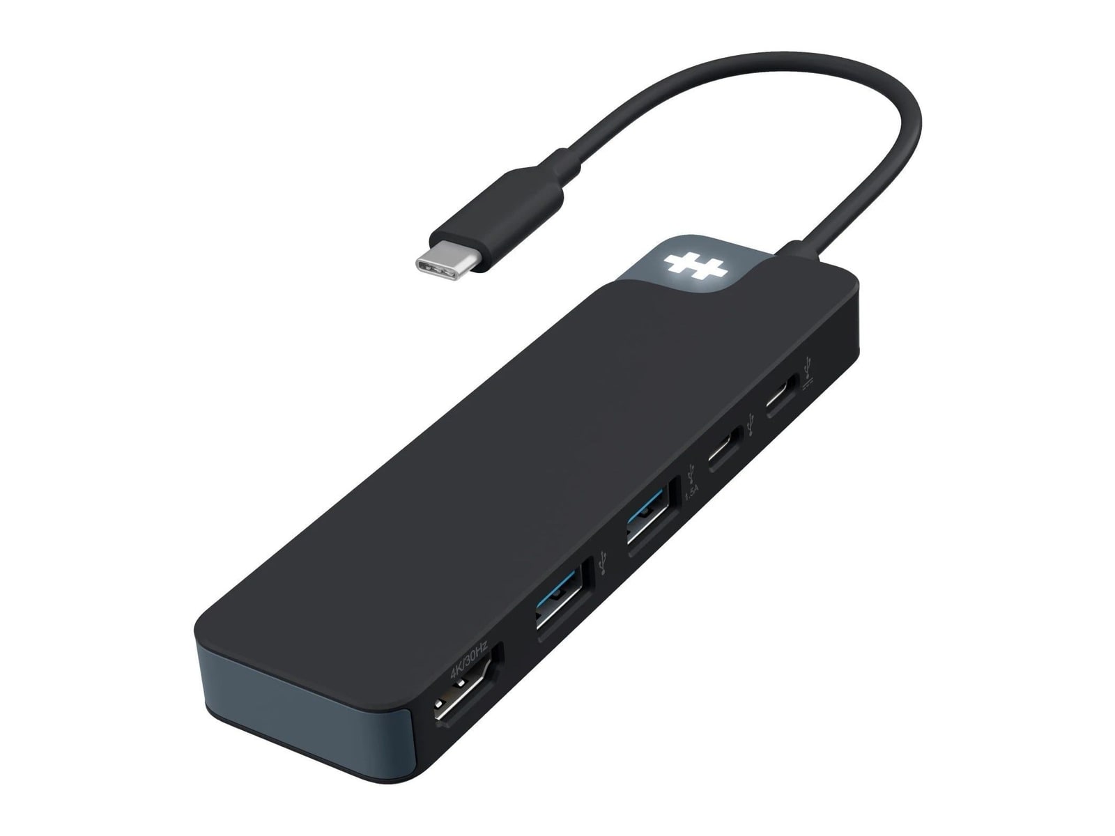 Hyper - HyperDrive Flex 5 Port USB-C Hub USB Hubs - Black Expanse