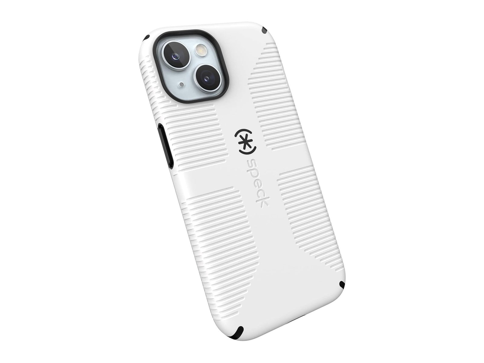 Speck - CandyShell Grip MagSafe - iPhone 15 - White/Black